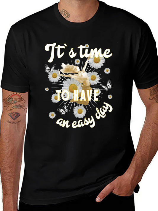 Relaxed Fit Graphic Tee - Easy Day Design