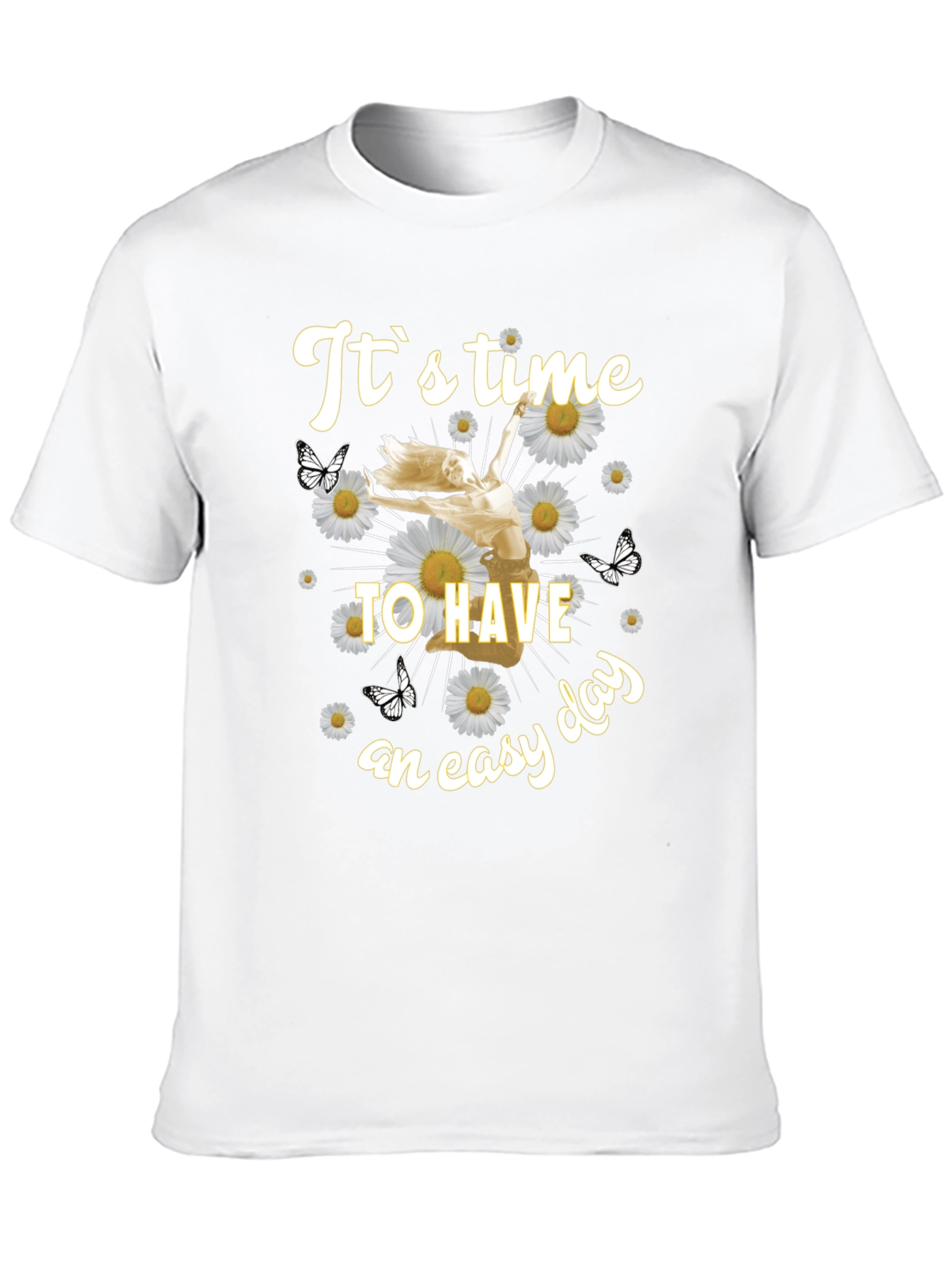 Relaxed Fit Graphic Tee - Easy Day Design