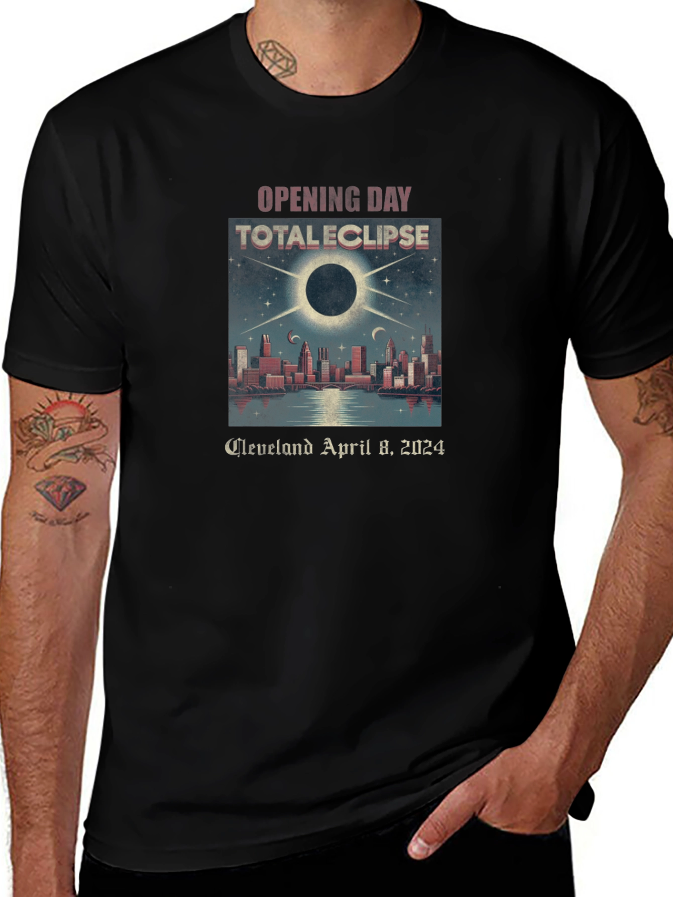 Total Eclipse Cleveland April 8 2024 T-Shirt