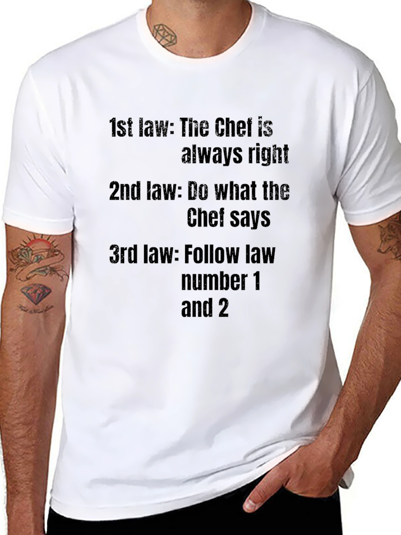 Chef Law T-Shirt - Funny Kitchen Rules