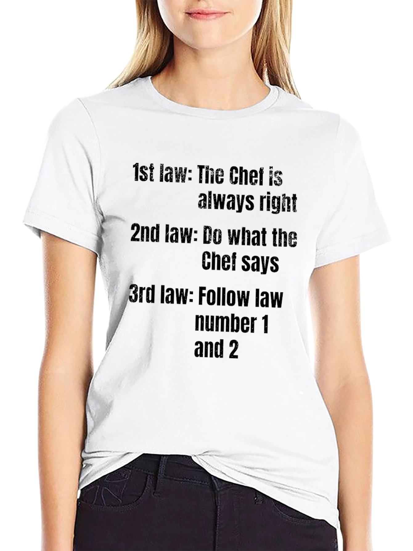 Chef Law T-Shirt - Funny Kitchen Rules