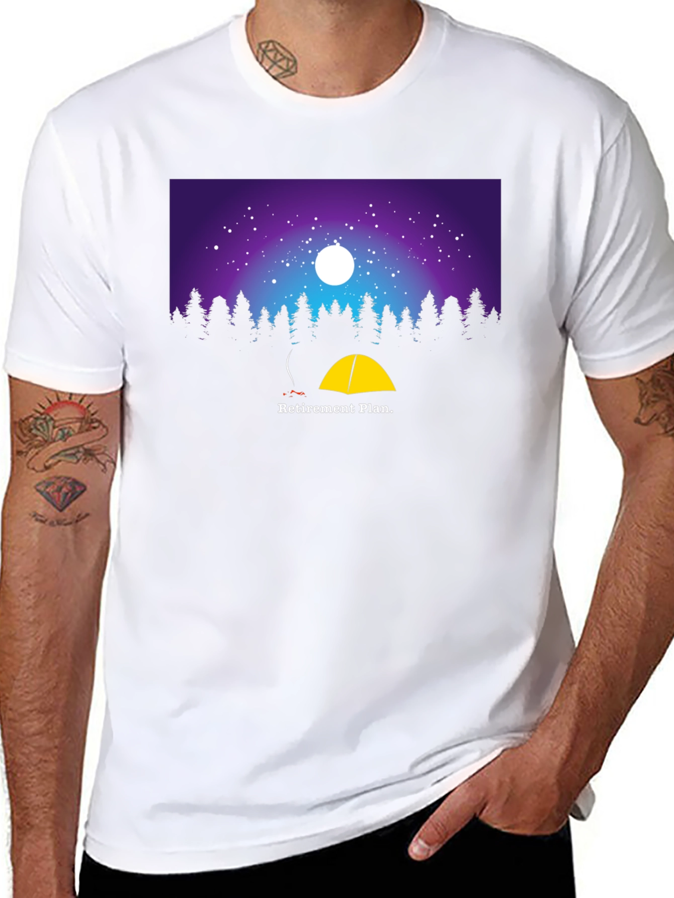 Retirement Plan Camping Graphic T-Shirt