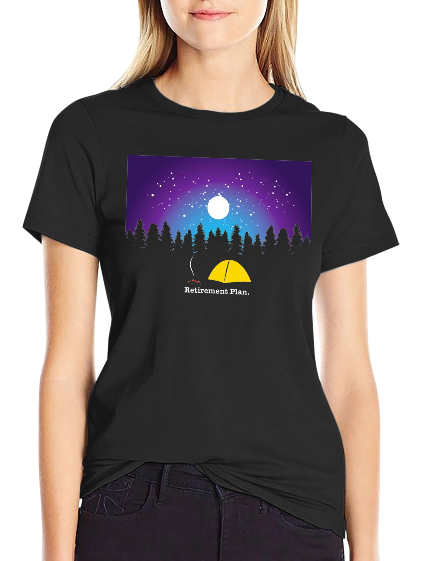 Retirement Plan Camping Graphic T-Shirt