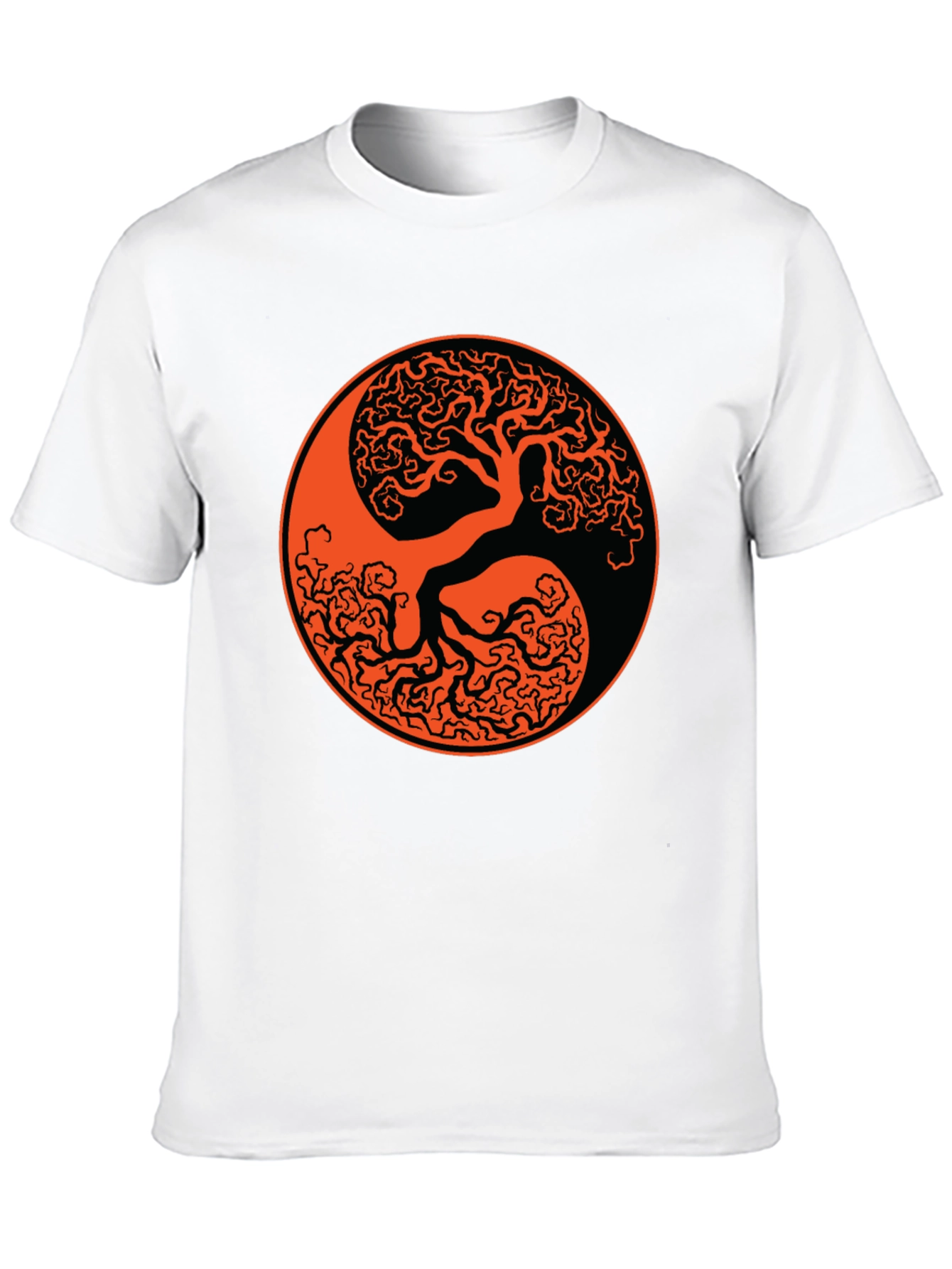 Yin Yang Tree Black T-Shirt
