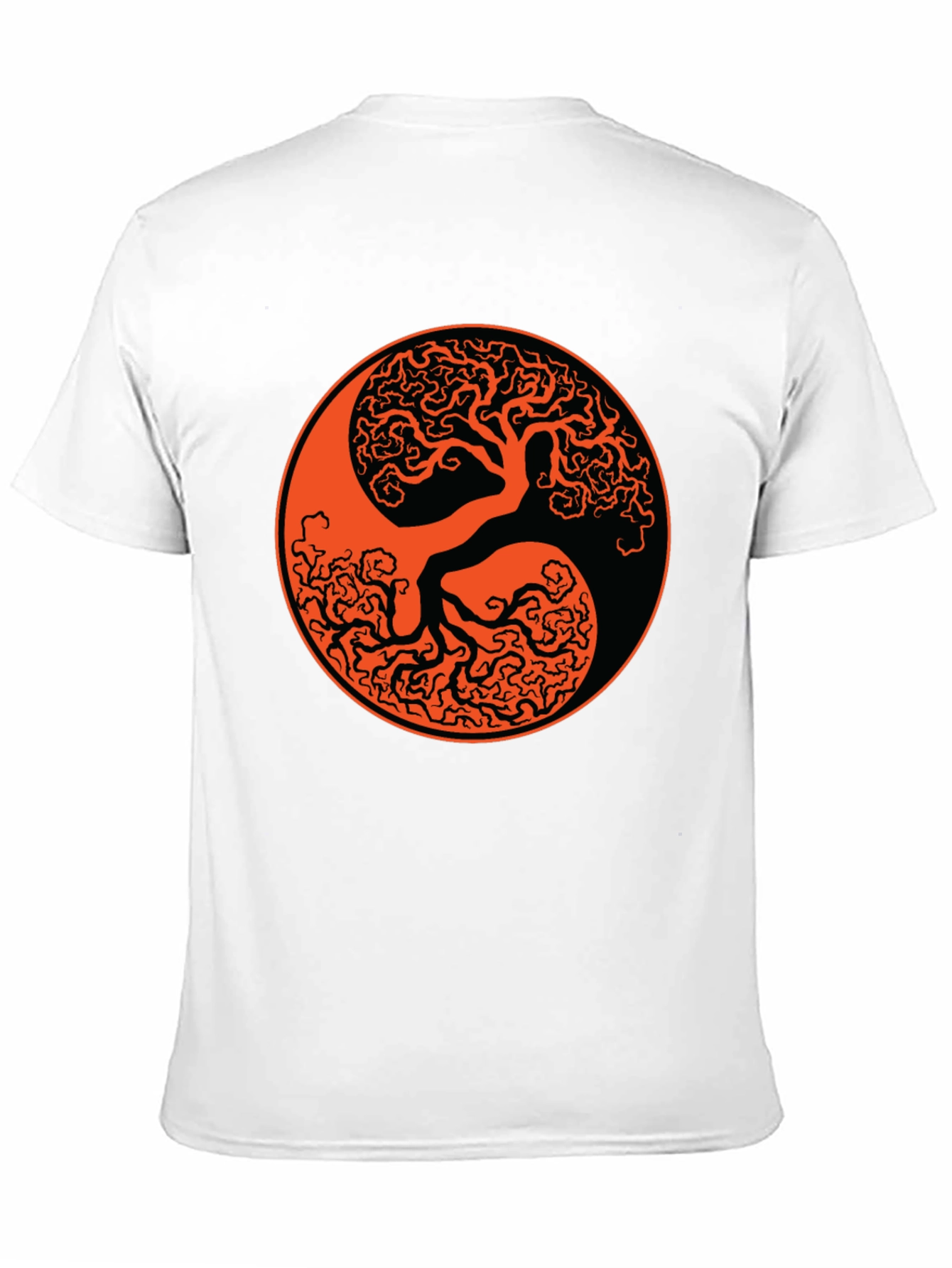 Yin Yang Tree Black T-Shirt