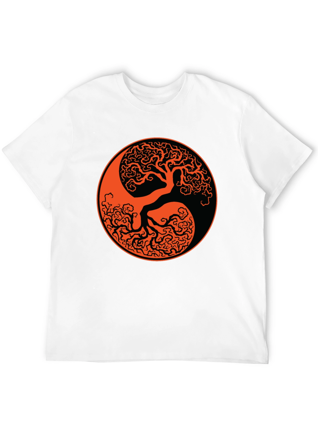 Yin Yang Tree Black T-Shirt