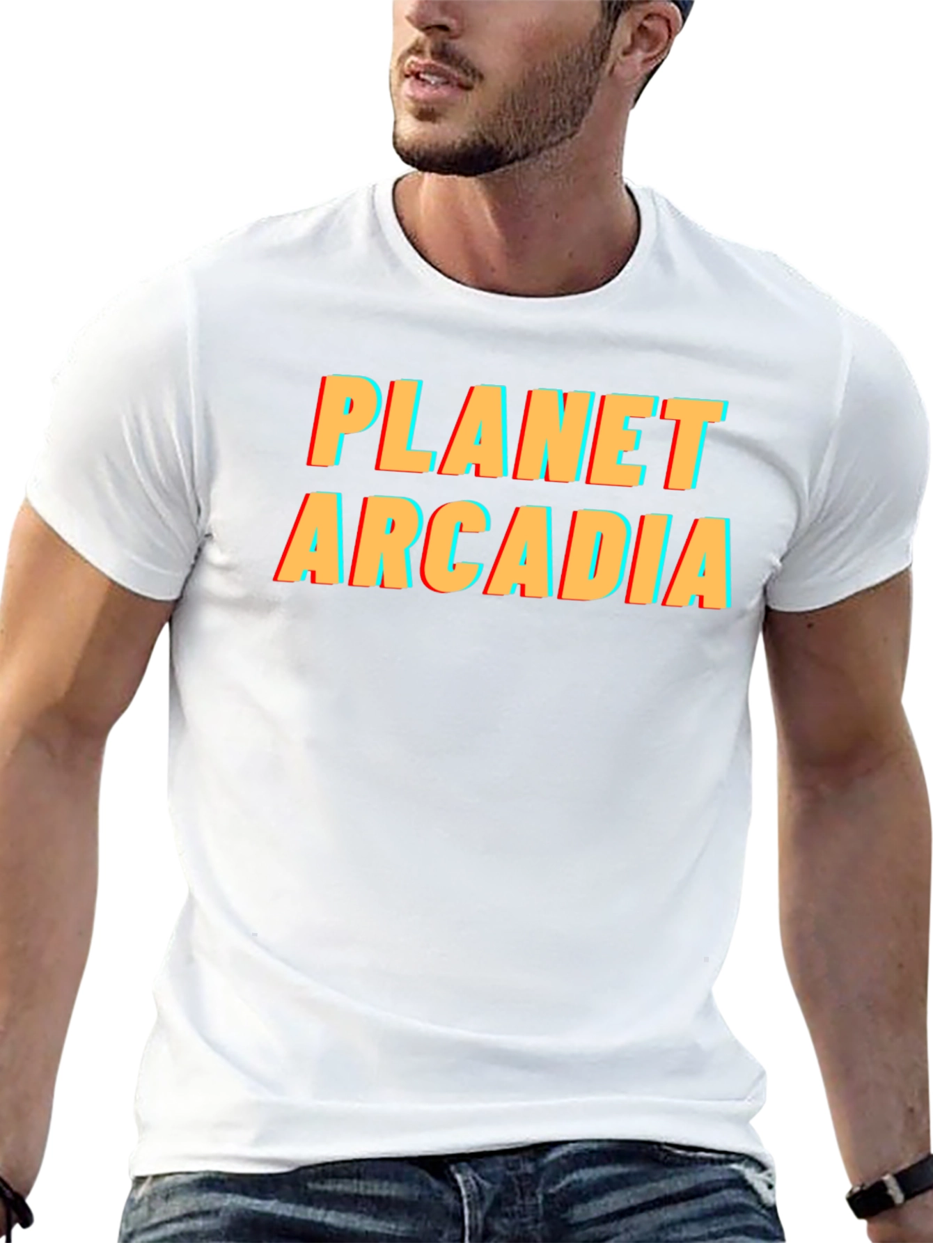 Planet Arcadia Graphic Tee - Retro Style T-Shirt