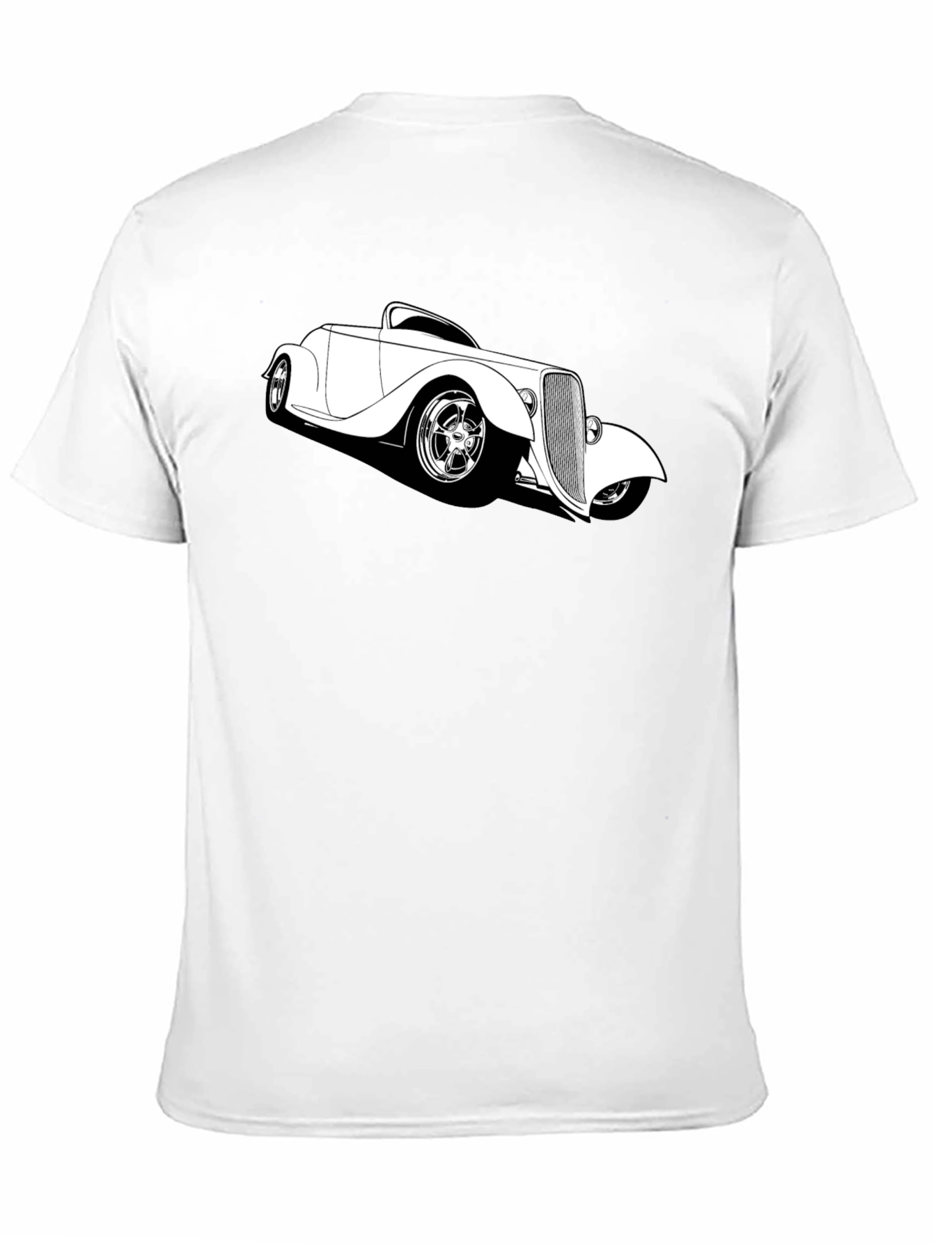 Classic Car T-Shirt - Black Cotton Tee