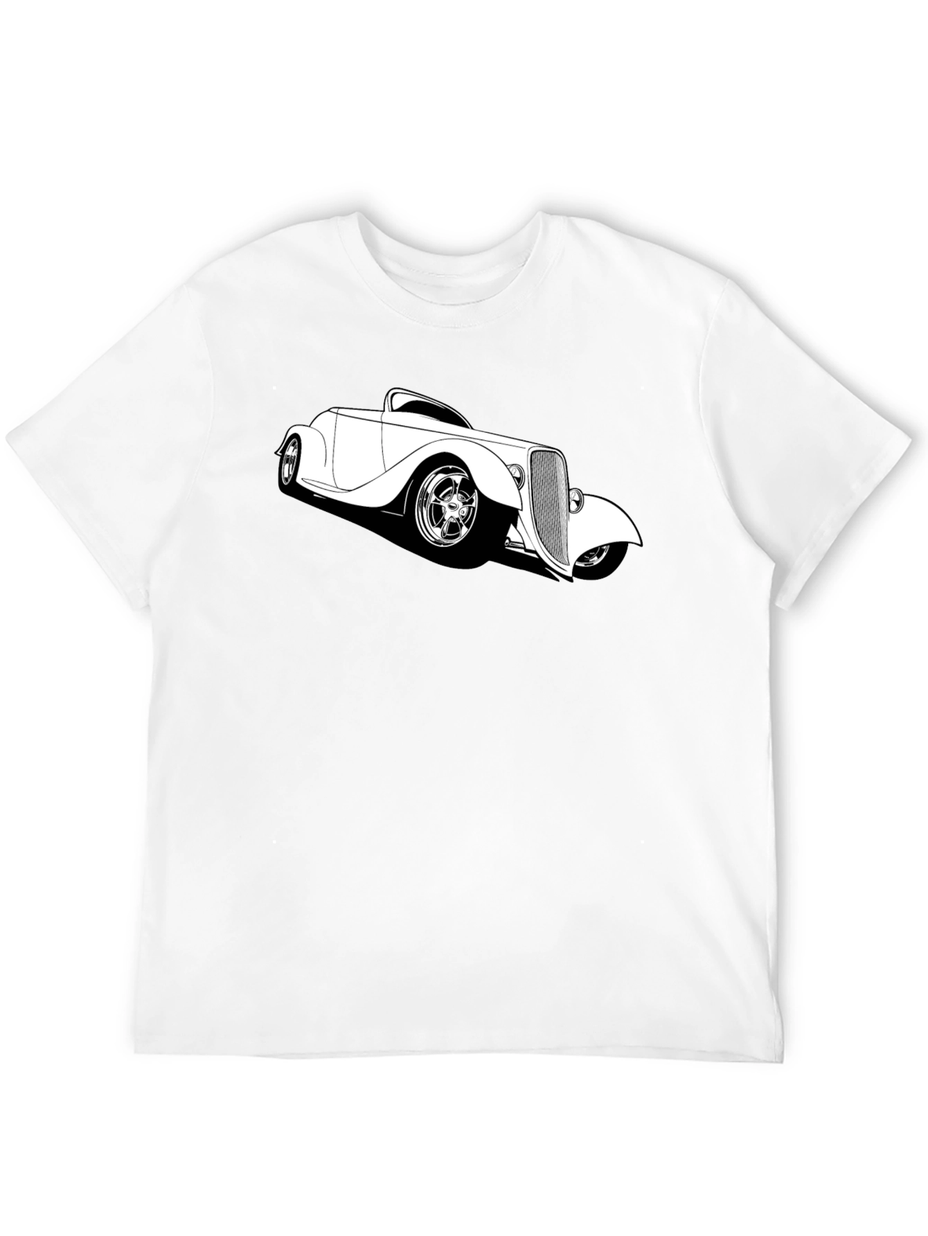 Classic Car T-Shirt - Black Cotton Tee