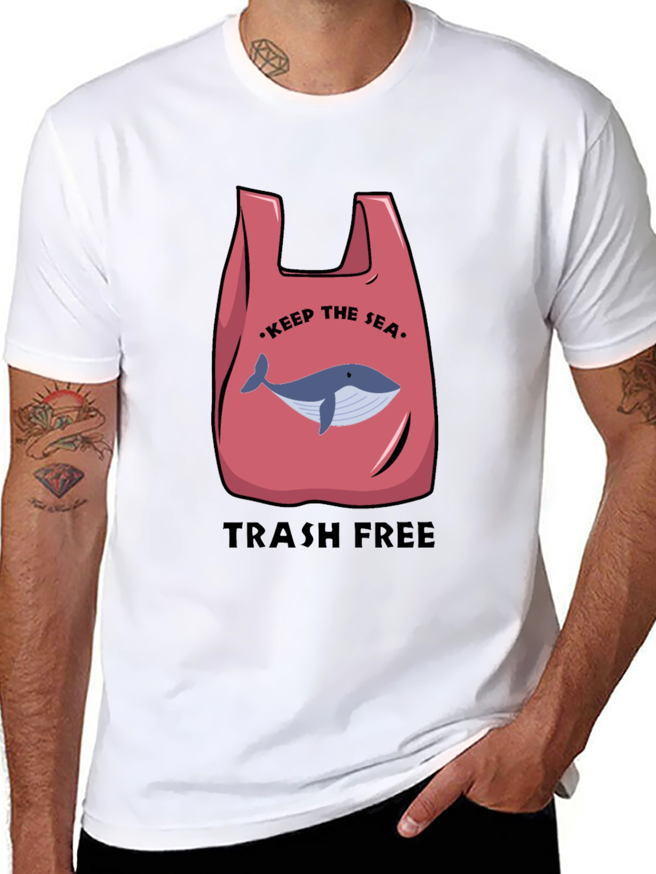 Eco-Friendly Whale Graphic Tee