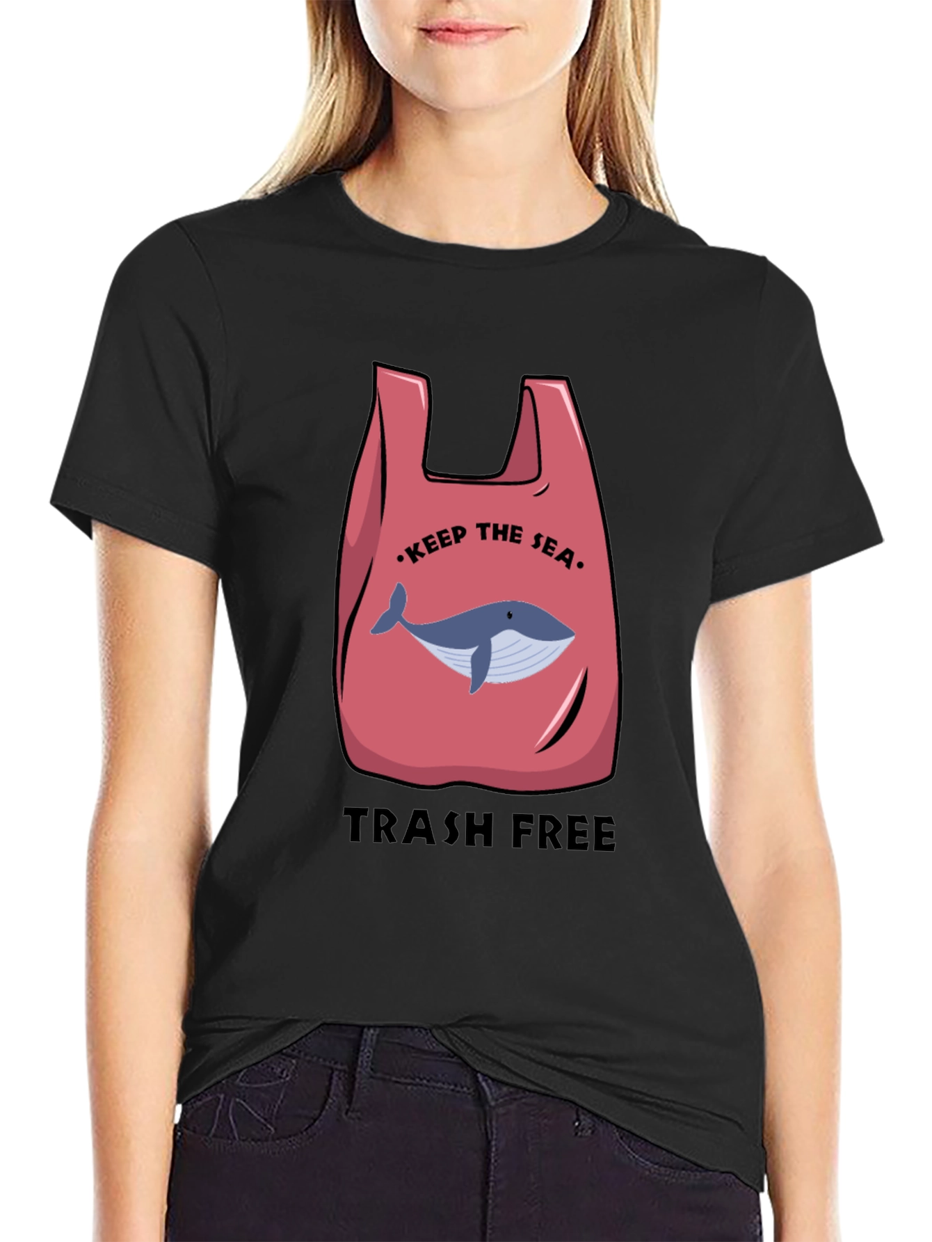 Eco-Friendly Whale Graphic Tee