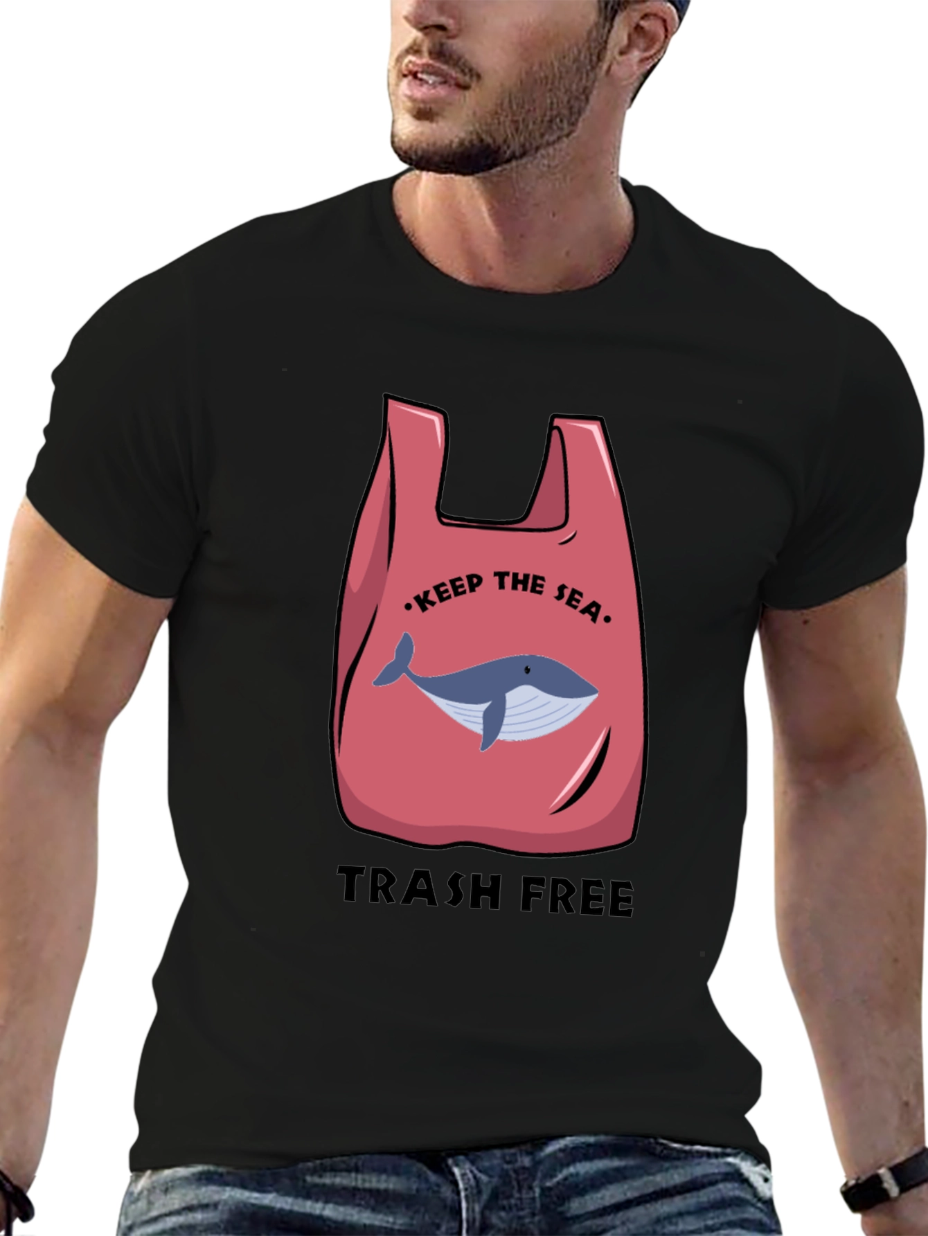 Eco-Friendly Whale Graphic Tee