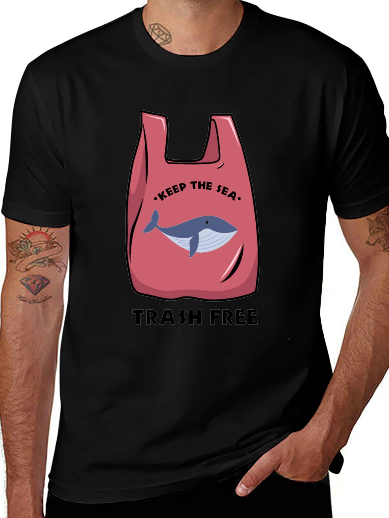 Eco-Friendly Whale Graphic Tee