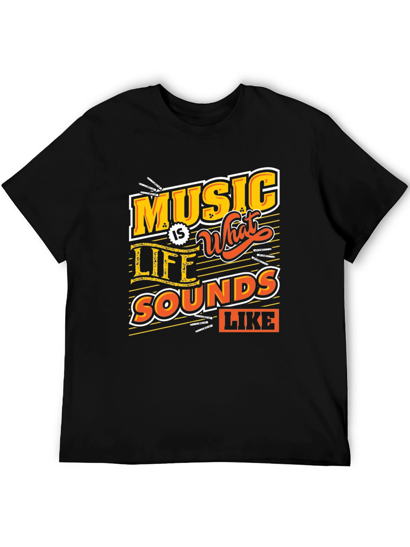 Music is What Life Sounds Like Graphic Tee