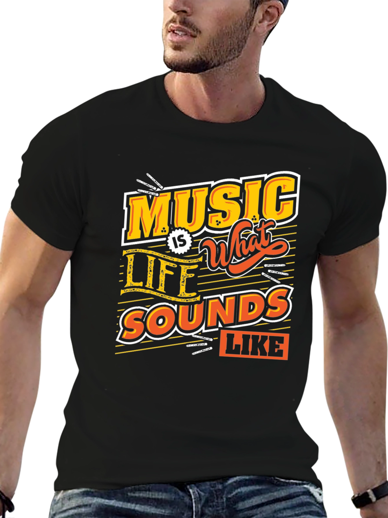 Music is What Life Sounds Like Graphic Tee