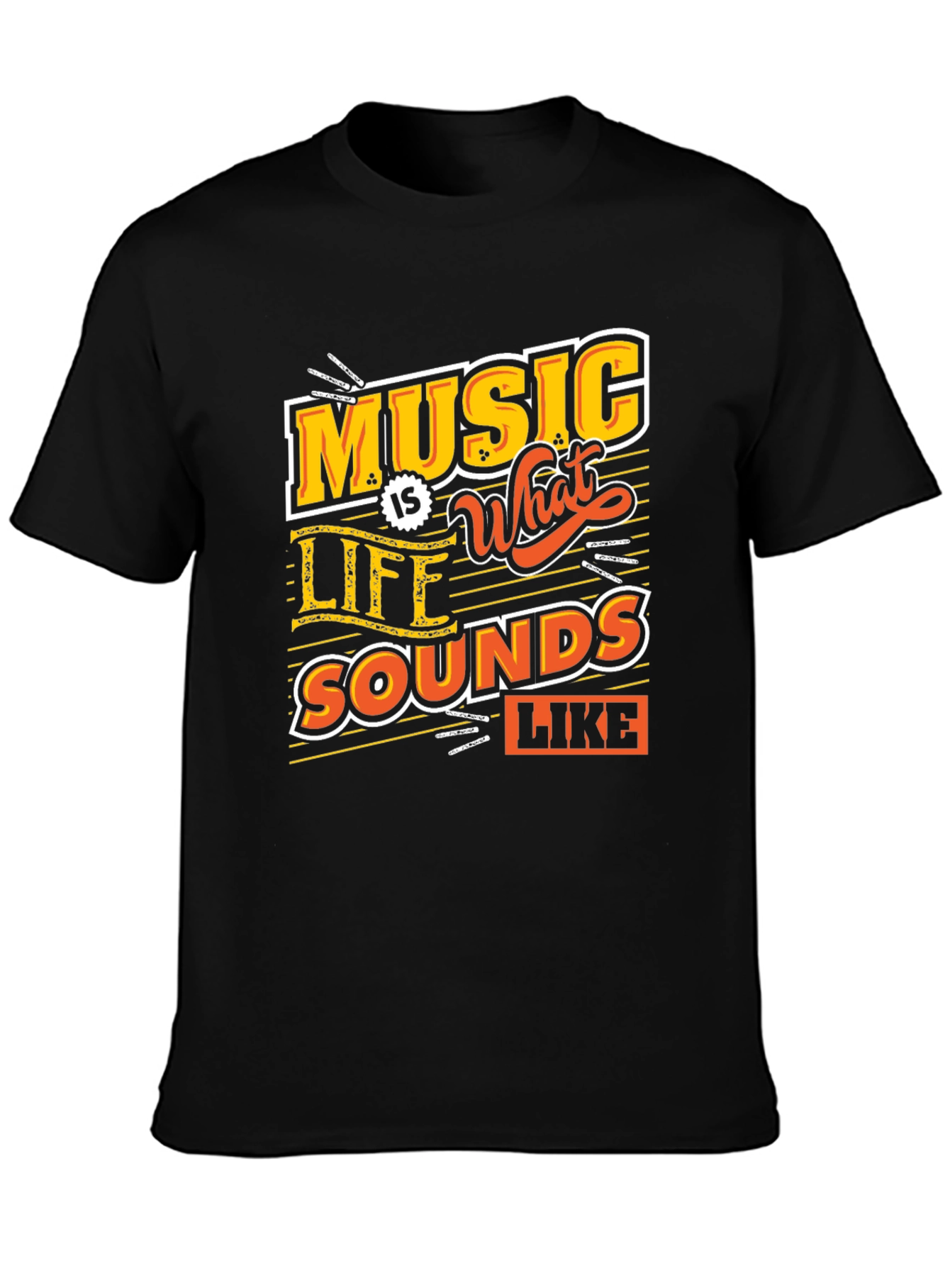 Music is What Life Sounds Like Graphic Tee