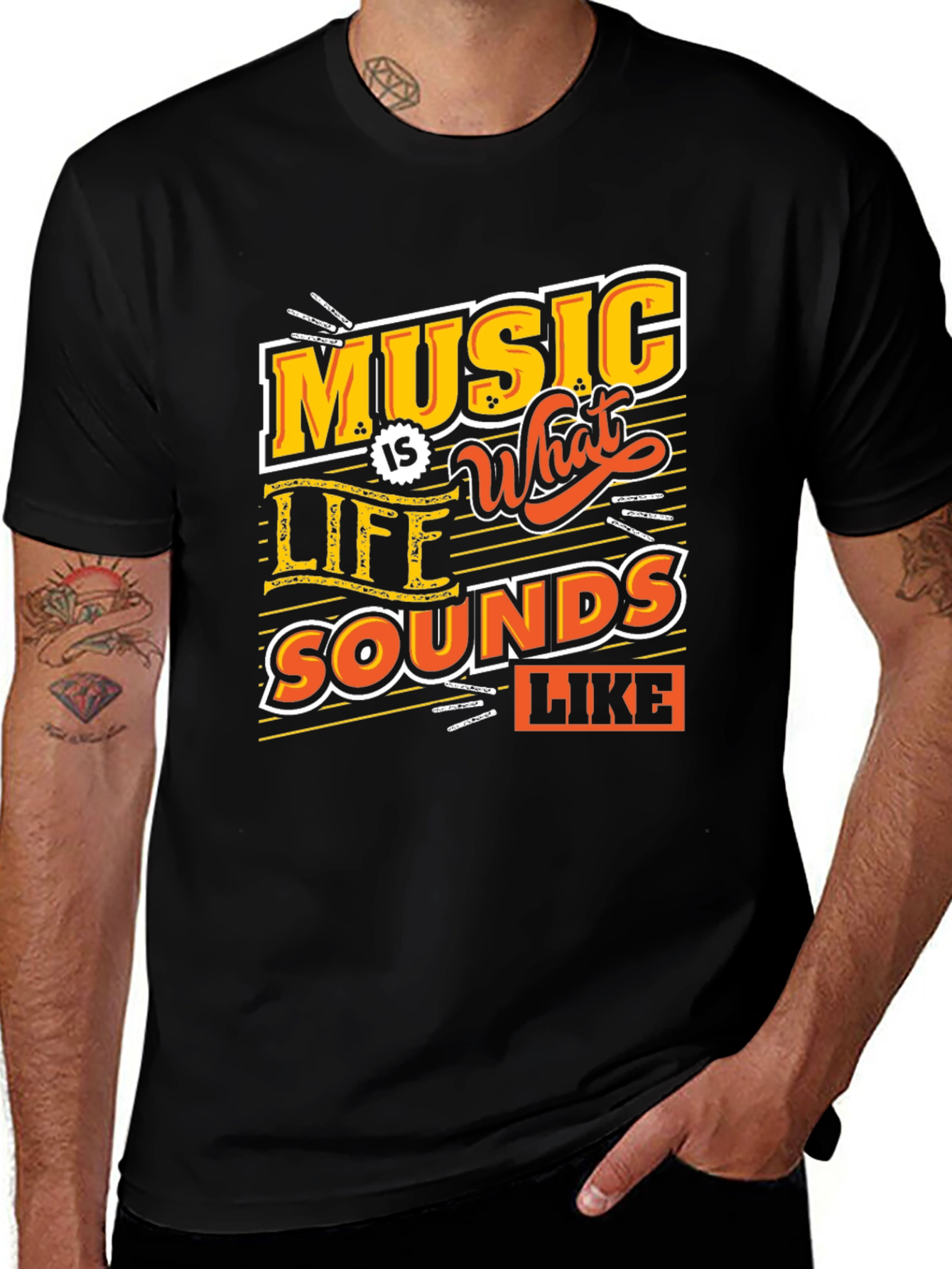 Music is What Life Sounds Like Graphic Tee