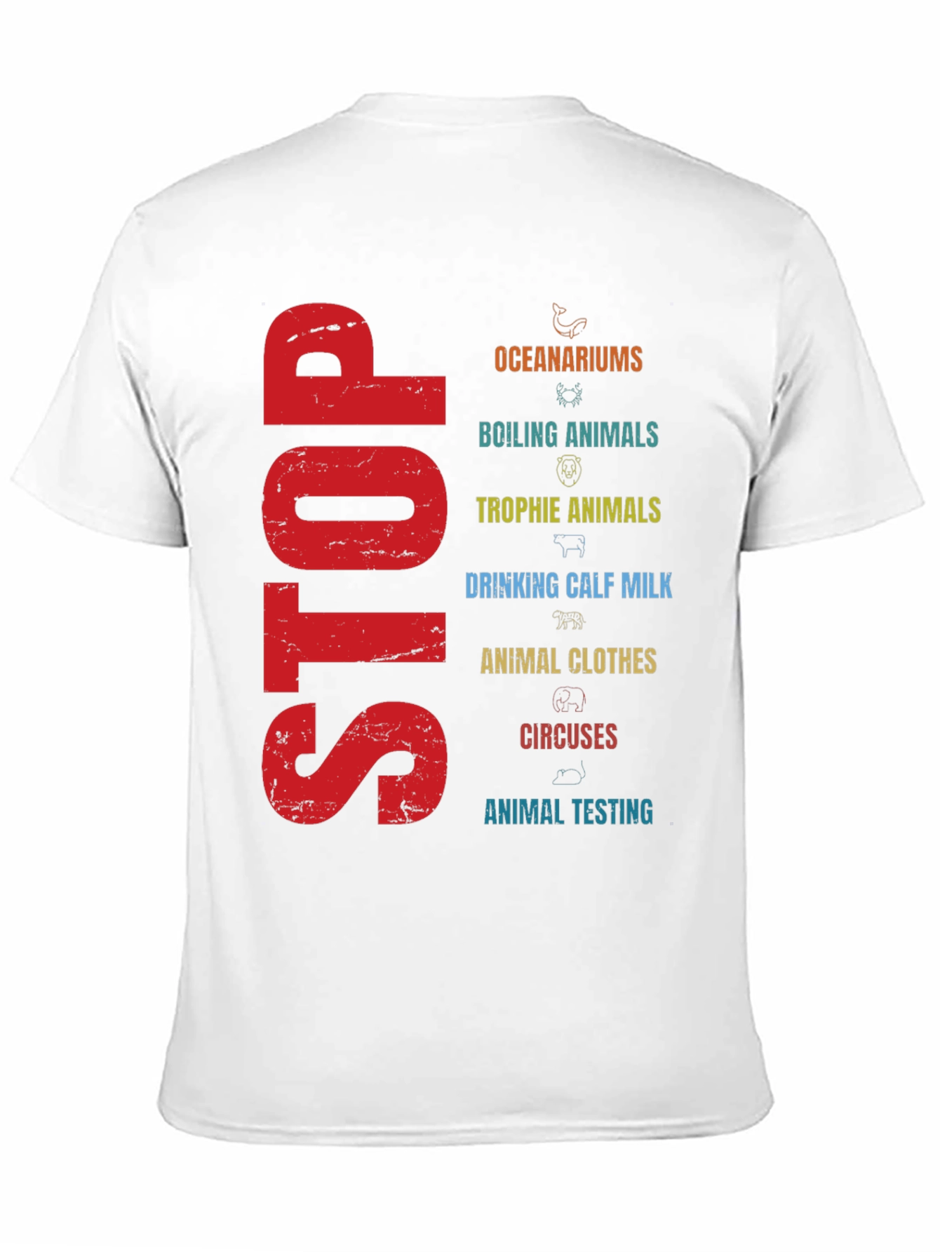Stop Animal Cruelty T-Shirt - Activism Tee