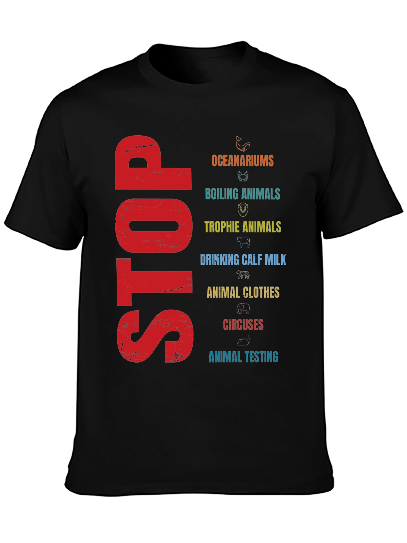 Stop Animal Cruelty T-Shirt - Activism Tee