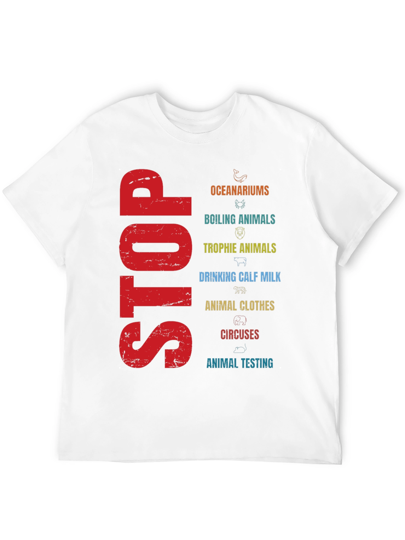 Stop Animal Cruelty T-Shirt - Activism Tee