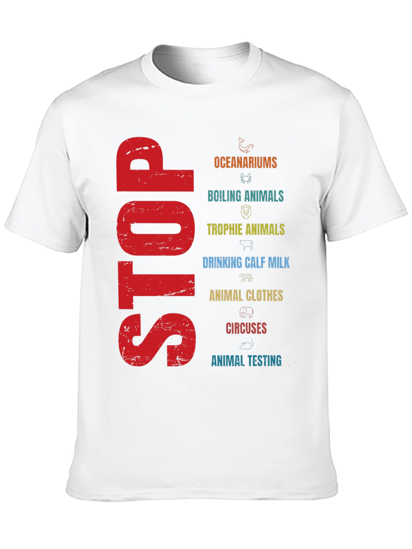 Stop Animal Cruelty T-Shirt - Activism Tee