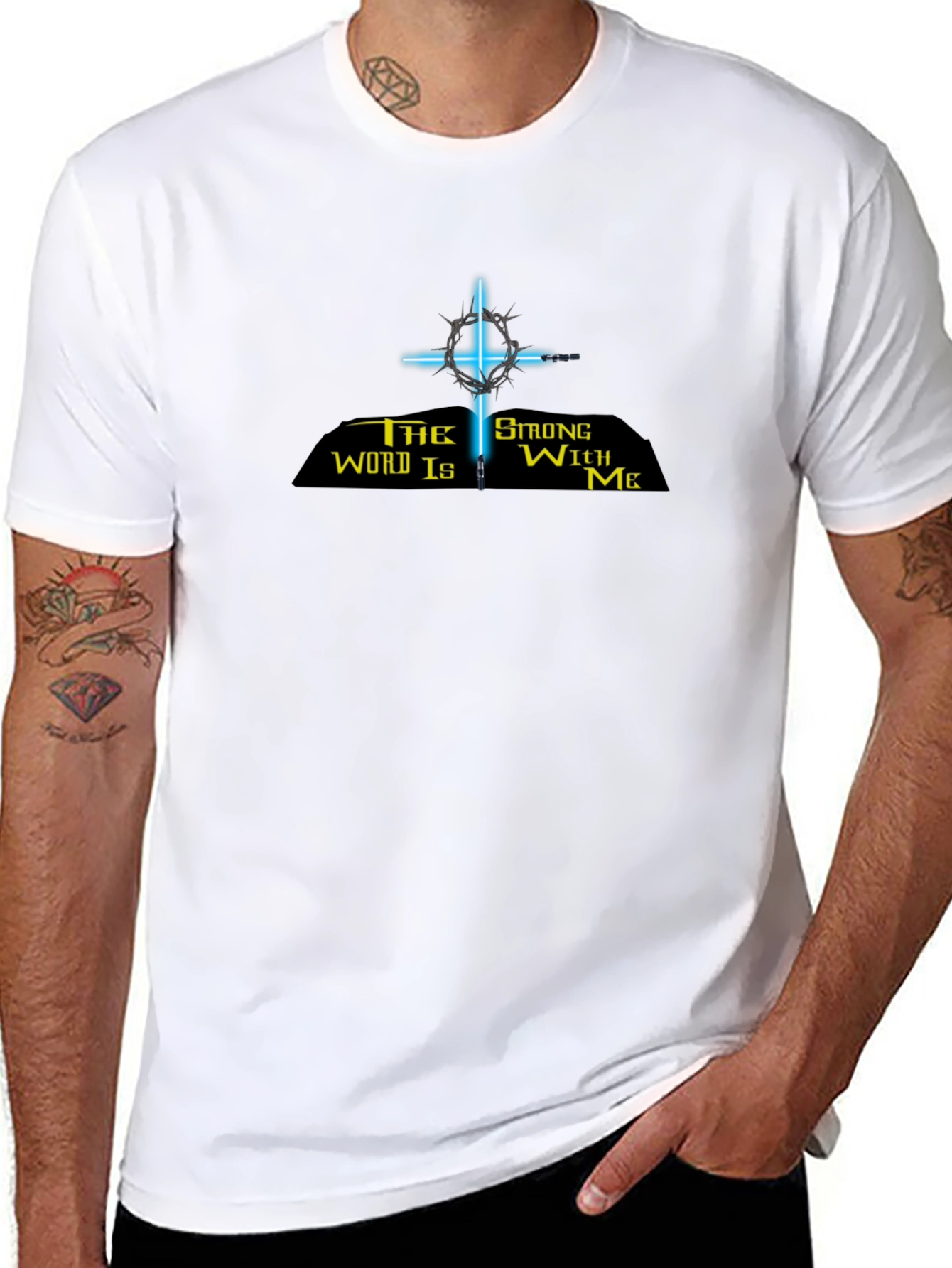 The Word Is Strong With Me Black T-Shirt