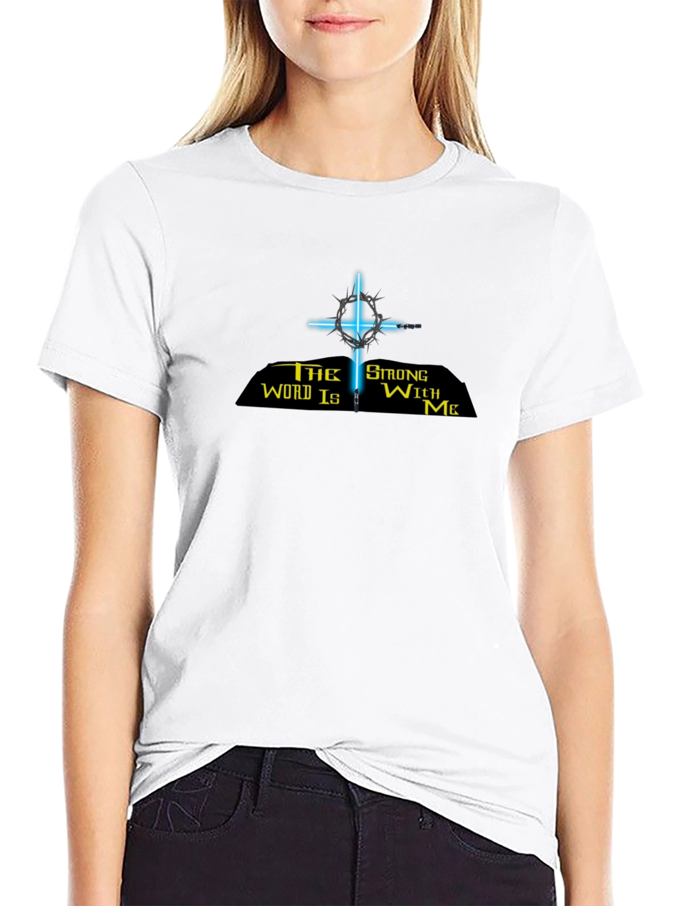 The Word Is Strong With Me Black T-Shirt
