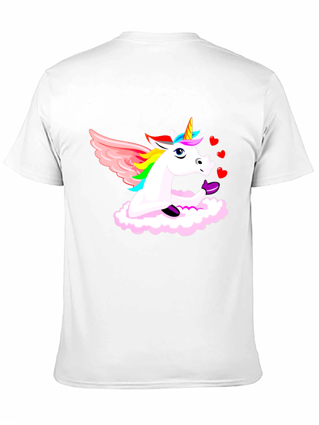 Unicorn Love Cloud Graphic T-Shirt