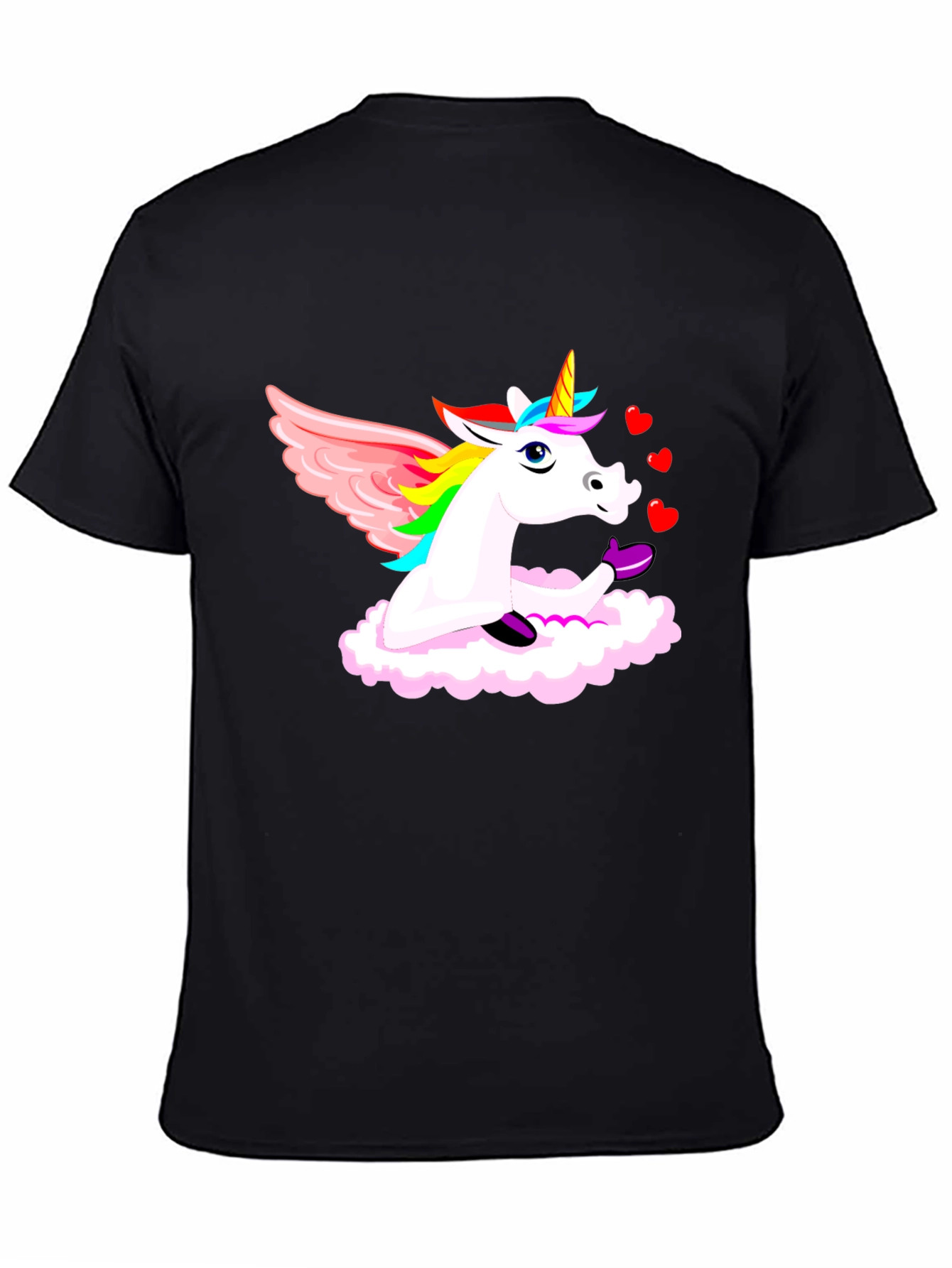 Unicorn Love Cloud Graphic T-Shirt