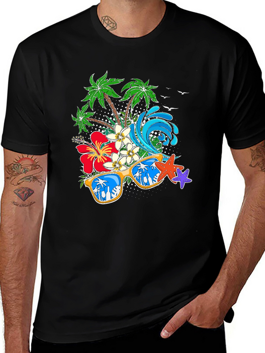 Tropical Vibes T-Shirt: Beach Summer Design