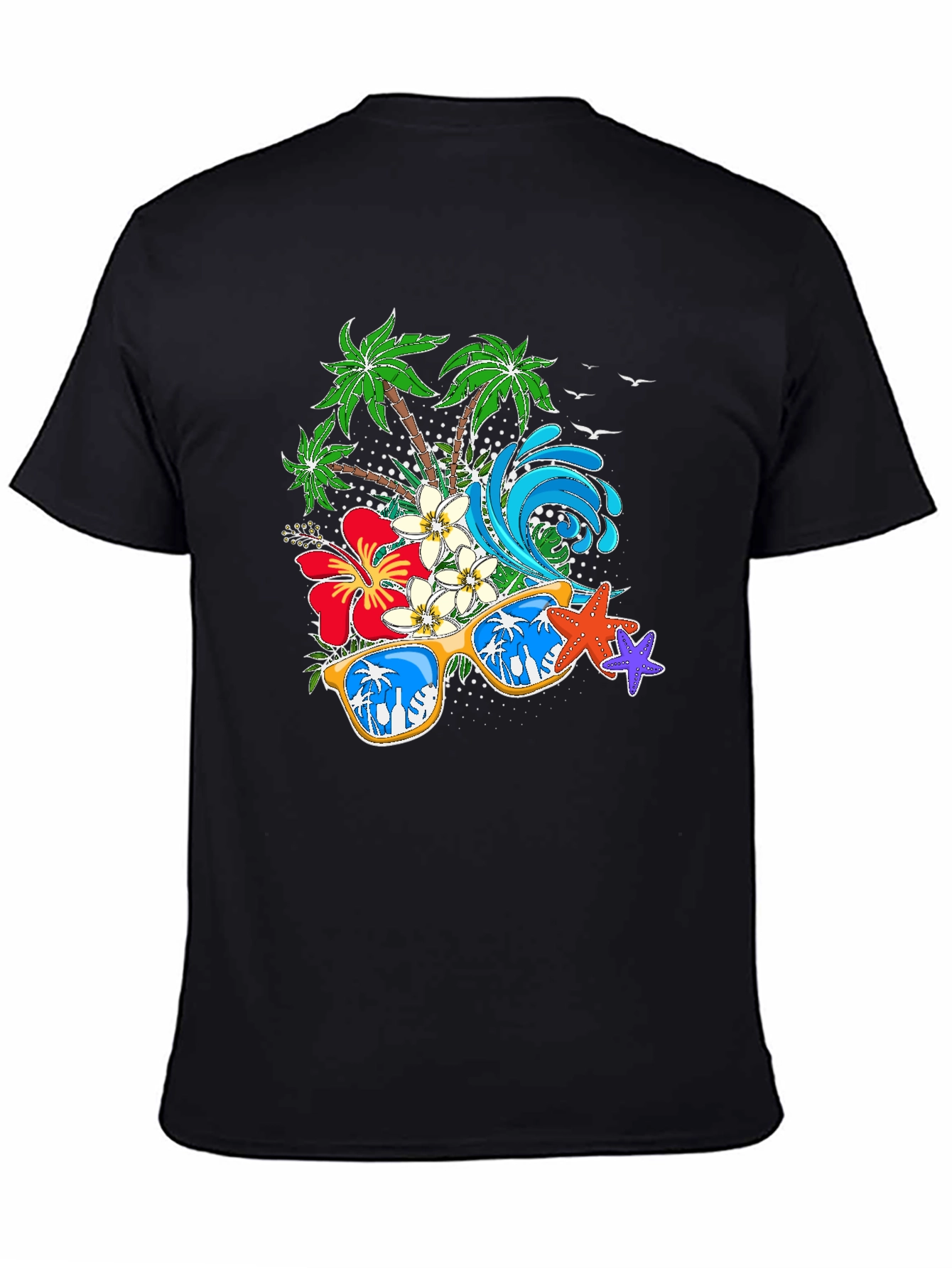 Tropical Vibes T-Shirt: Beach Summer Design