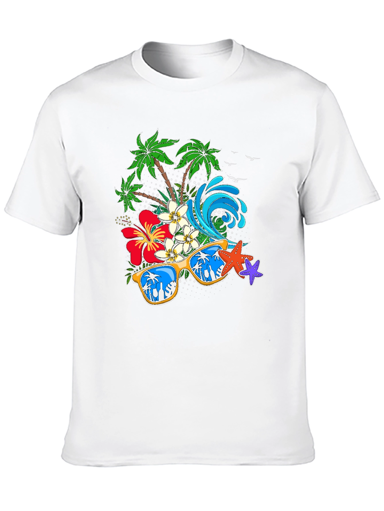 Tropical Vibes T-Shirt: Beach Summer Design