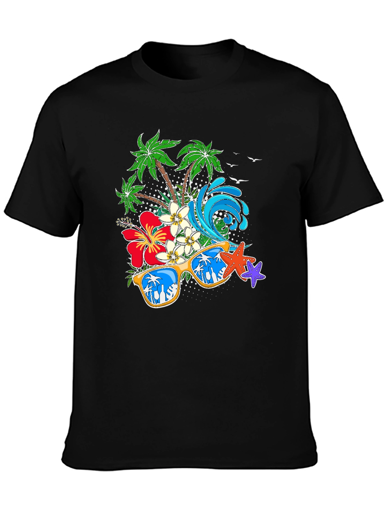 Tropical Vibes T-Shirt: Beach Summer Design