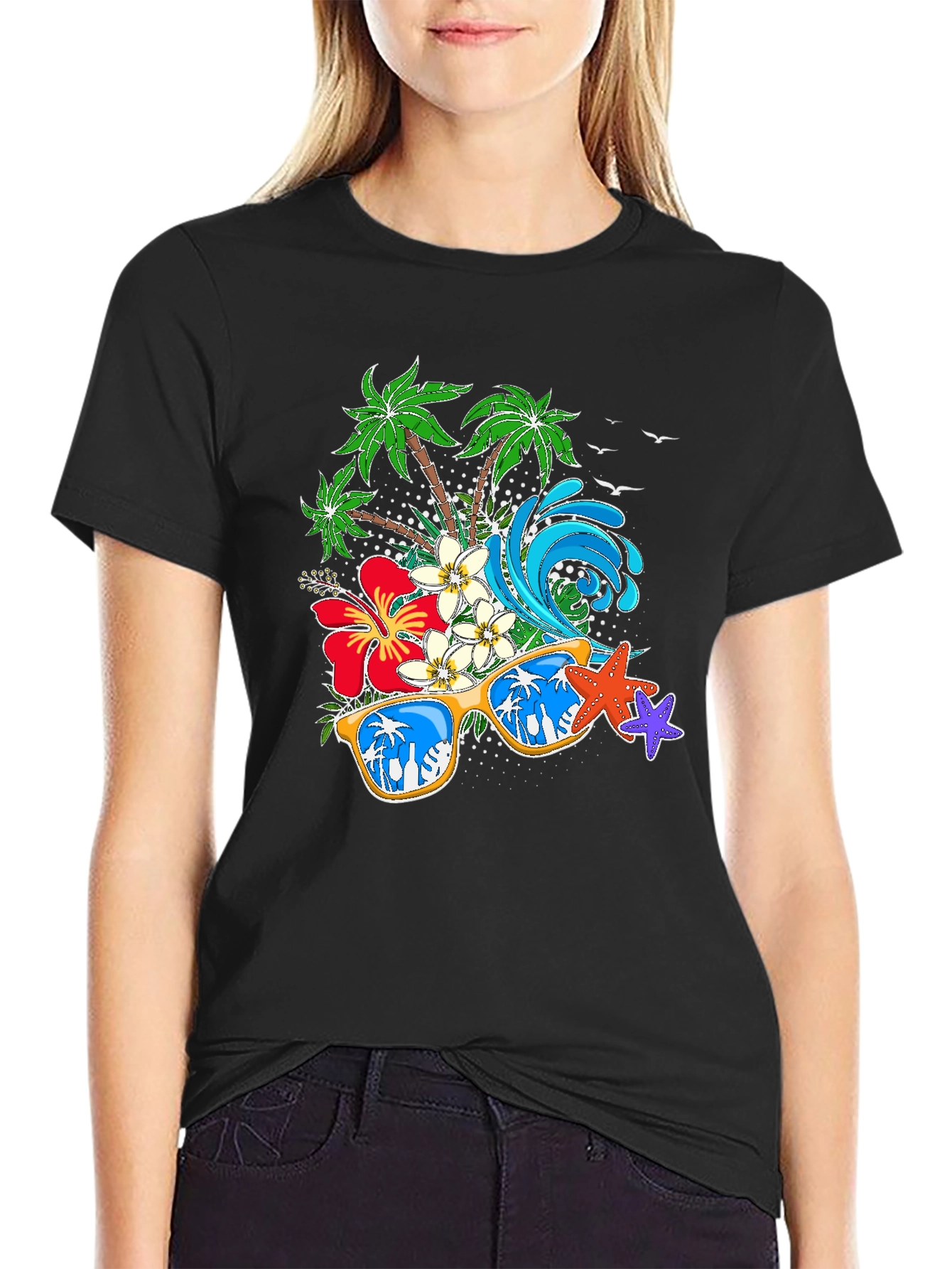 Tropical Vibes T-Shirt: Beach Summer Design