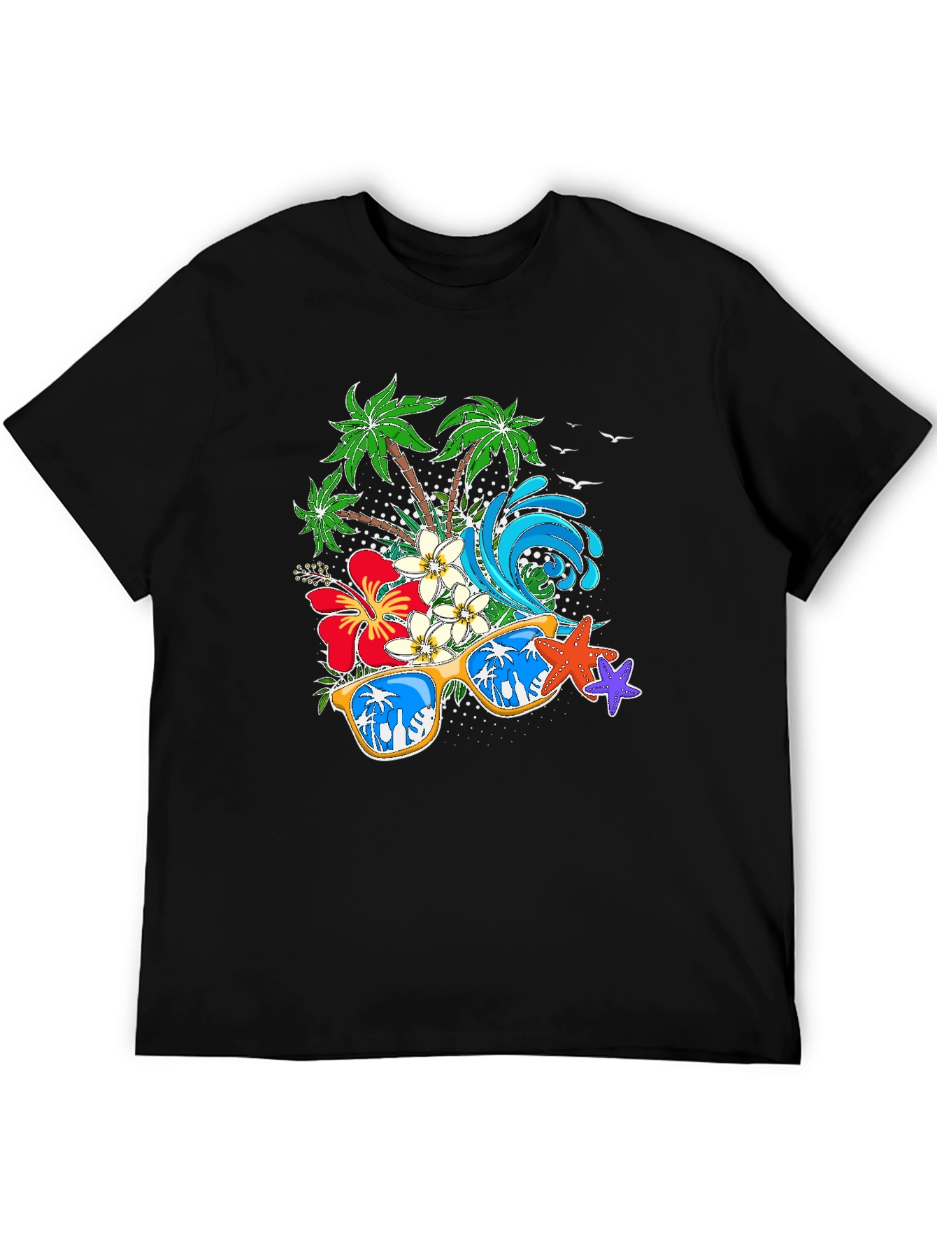 Tropical Vibes T-Shirt: Beach Summer Design