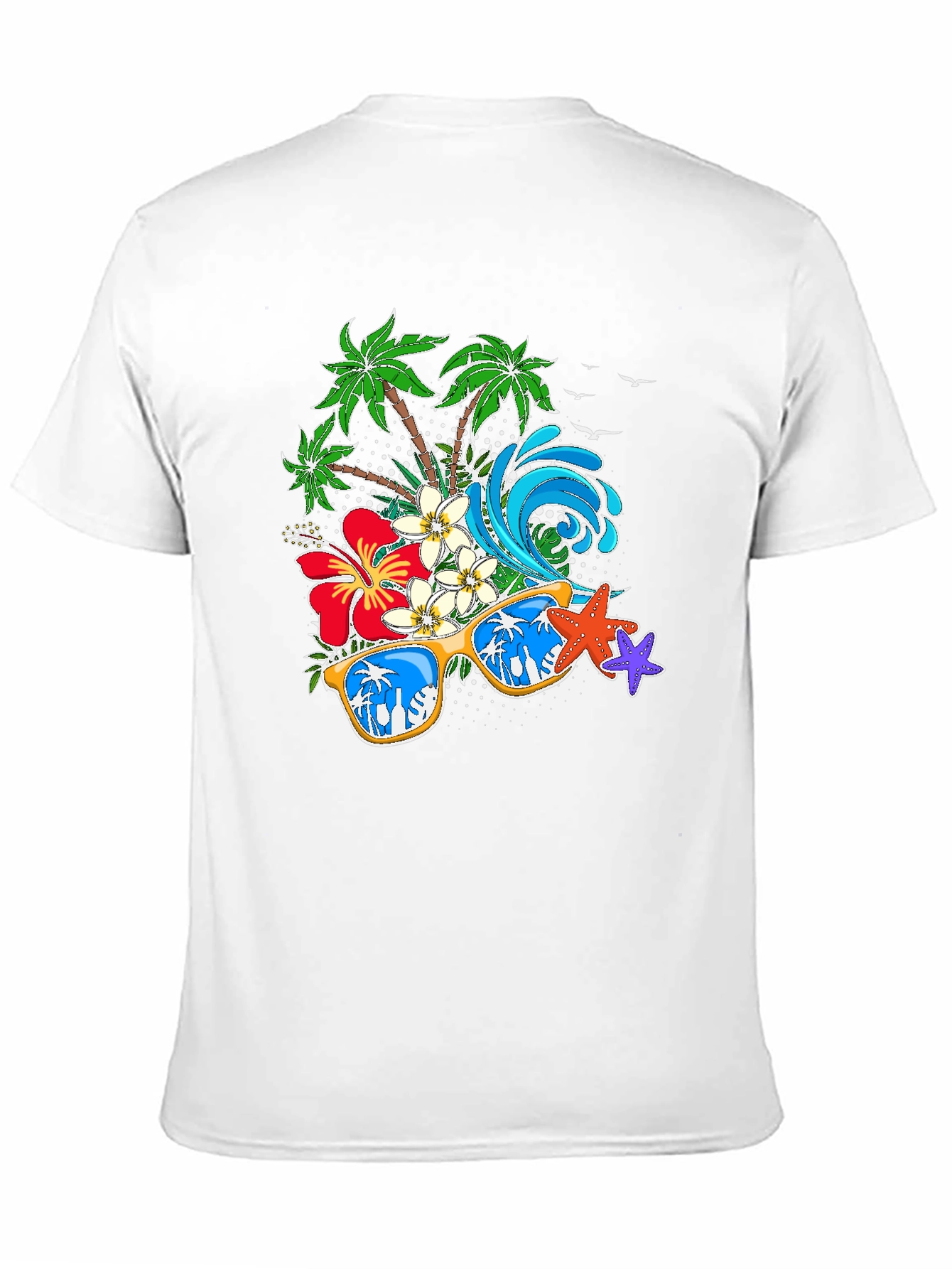 Tropical Vibes T-Shirt: Beach Summer Design