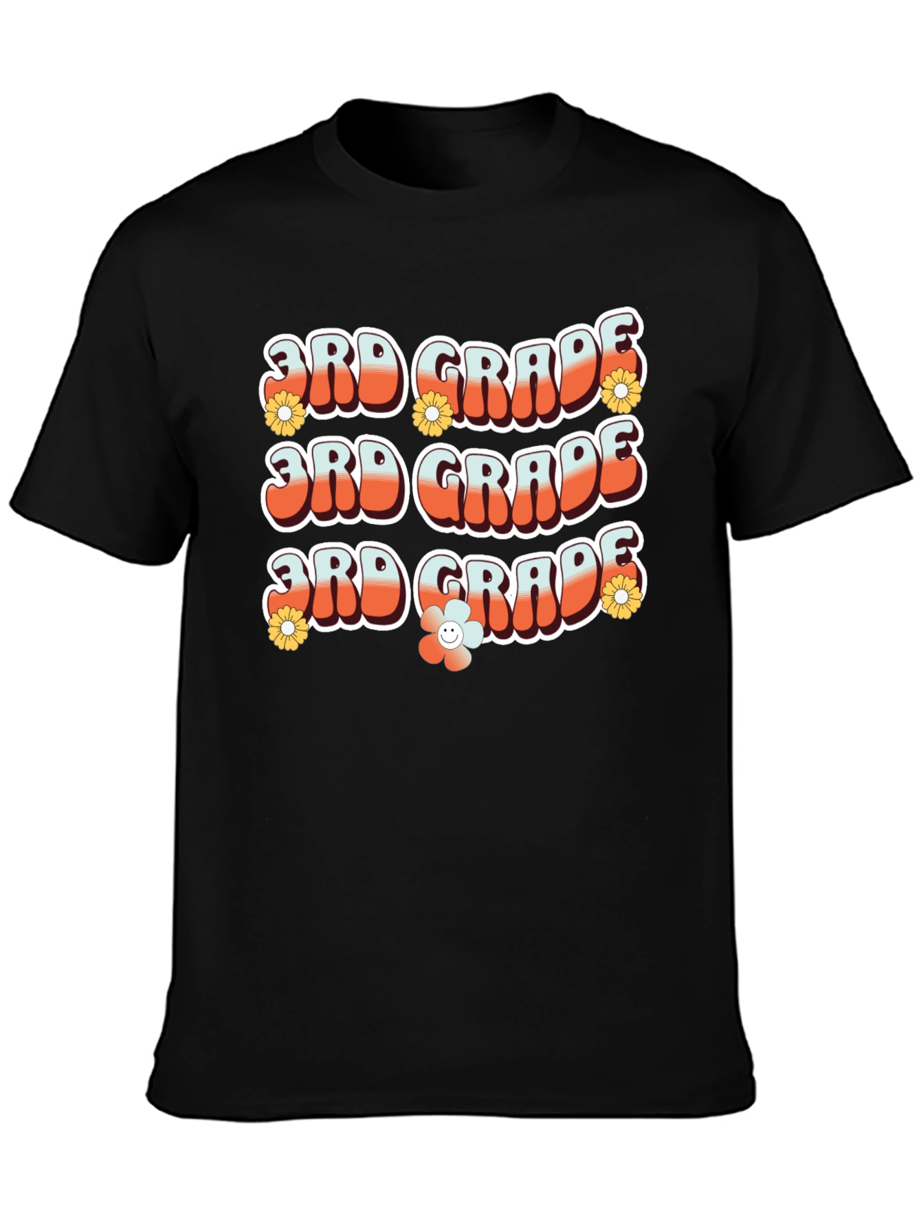 Retro 3rd Grade Teacher T-Shirt
