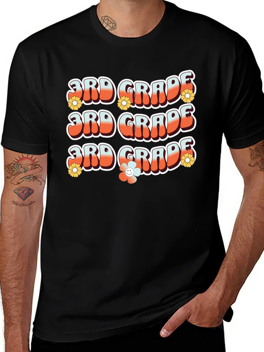 Retro 3rd Grade Teacher T-Shirt