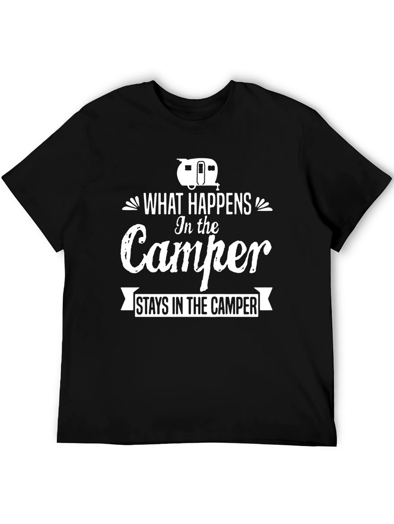 Camper Graphic T-Shirt - What Happens In the Camper