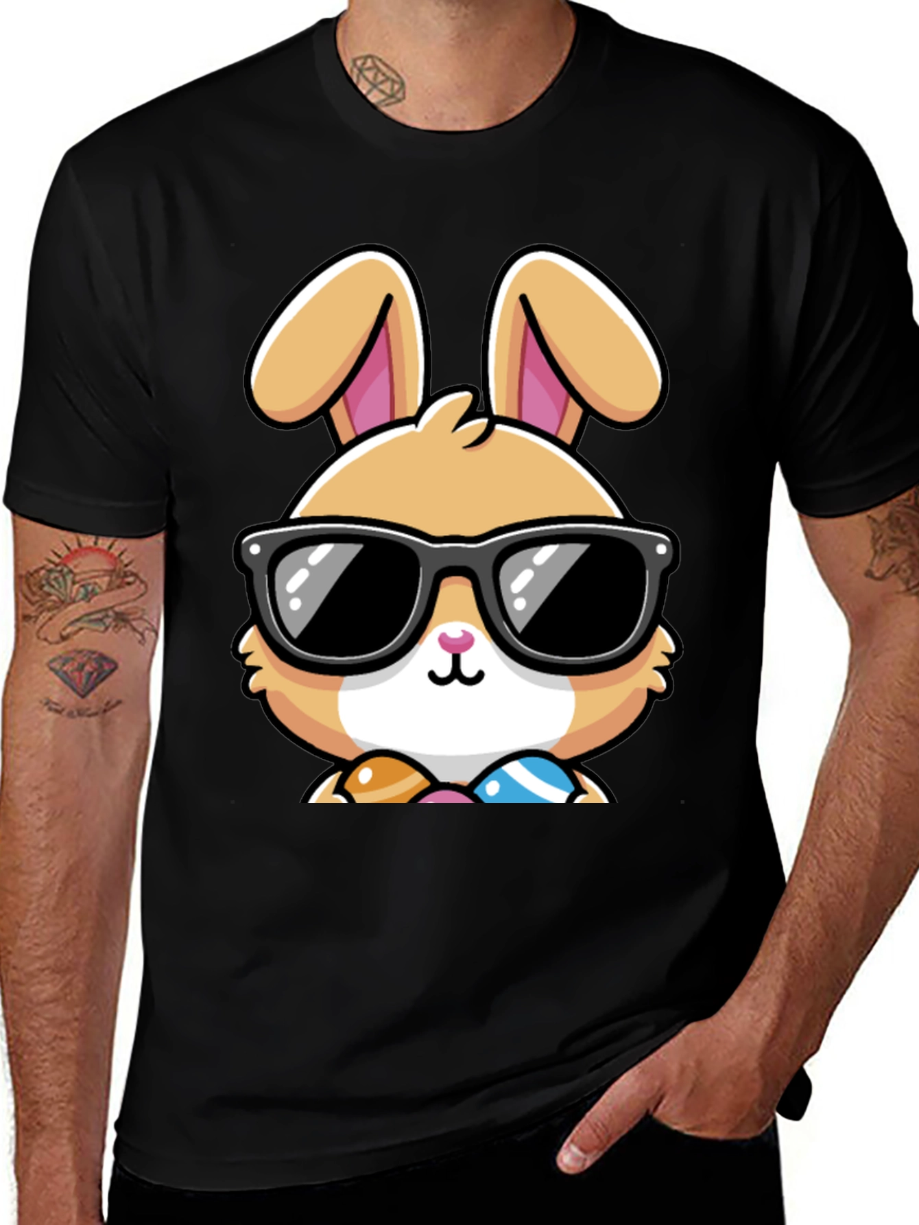 Cool Easter Bunny Graphic Tee