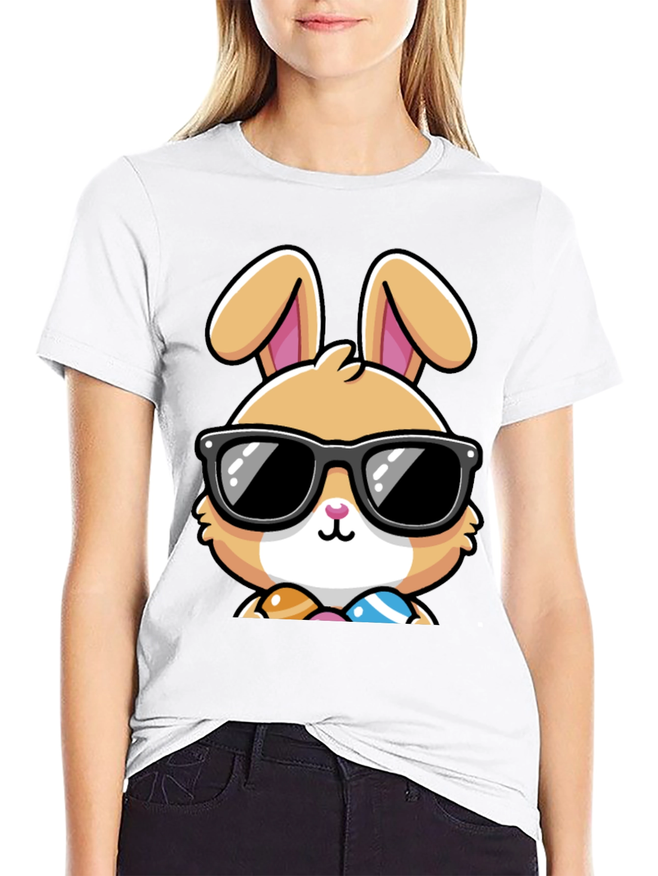 Cool Easter Bunny Graphic Tee