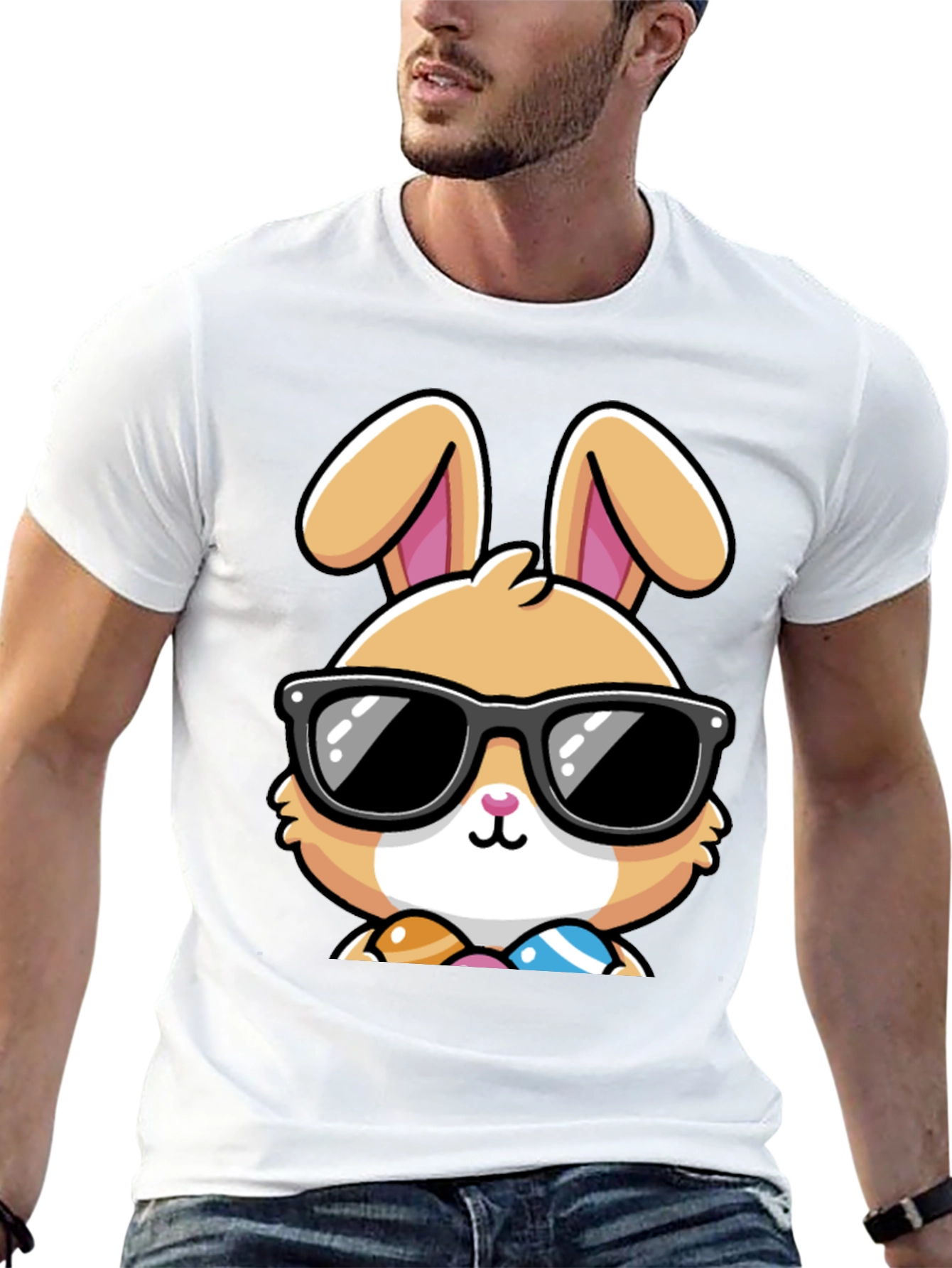Cool Easter Bunny Graphic Tee