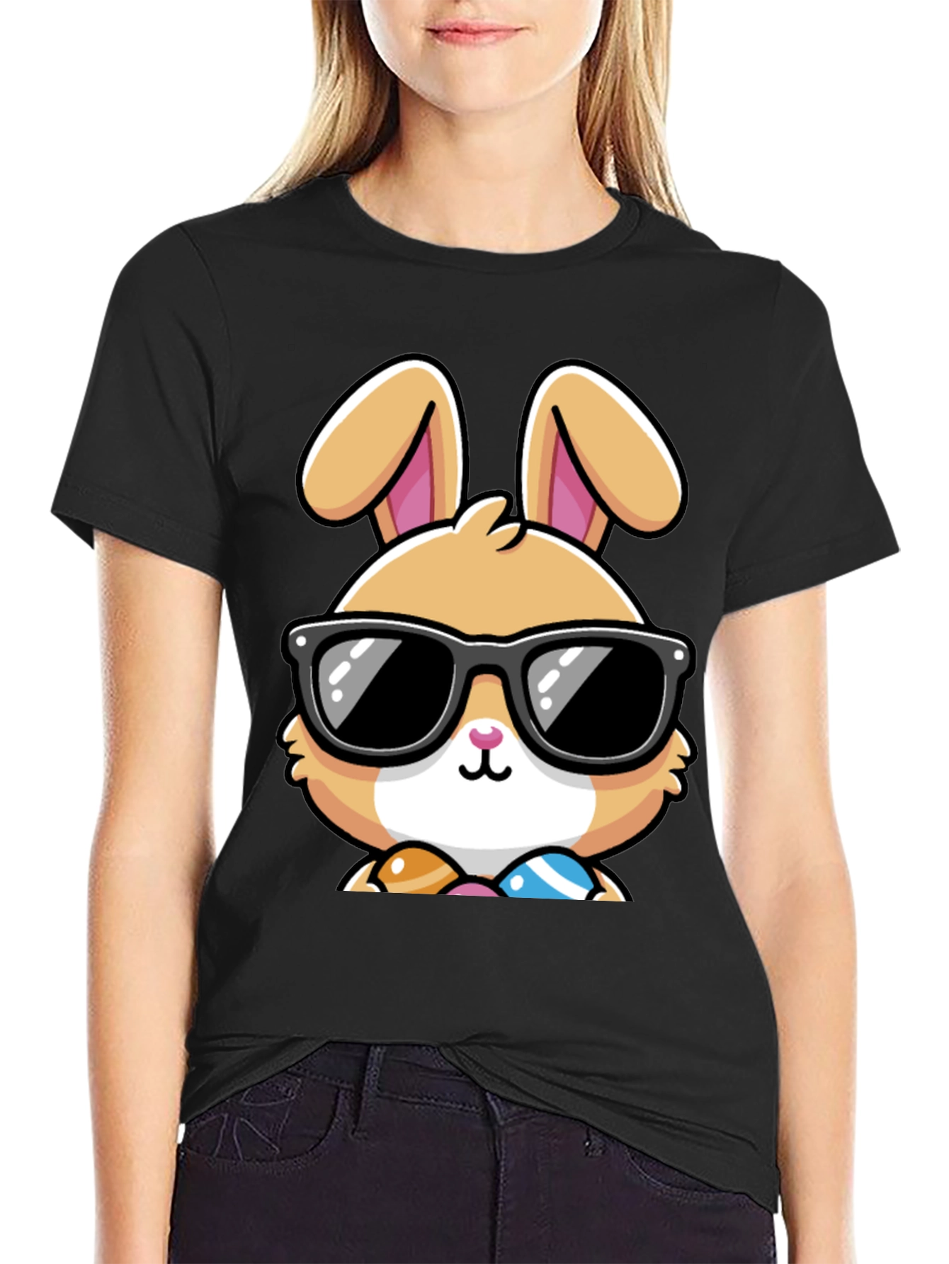 Cool Easter Bunny Graphic Tee