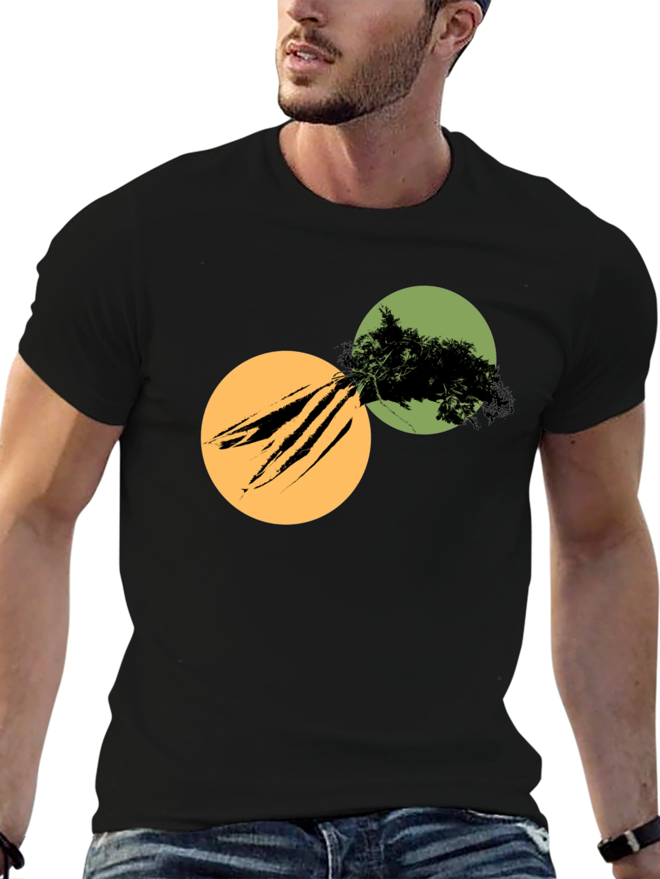 Abstract Graphic Print T-Shirt - Modern Style