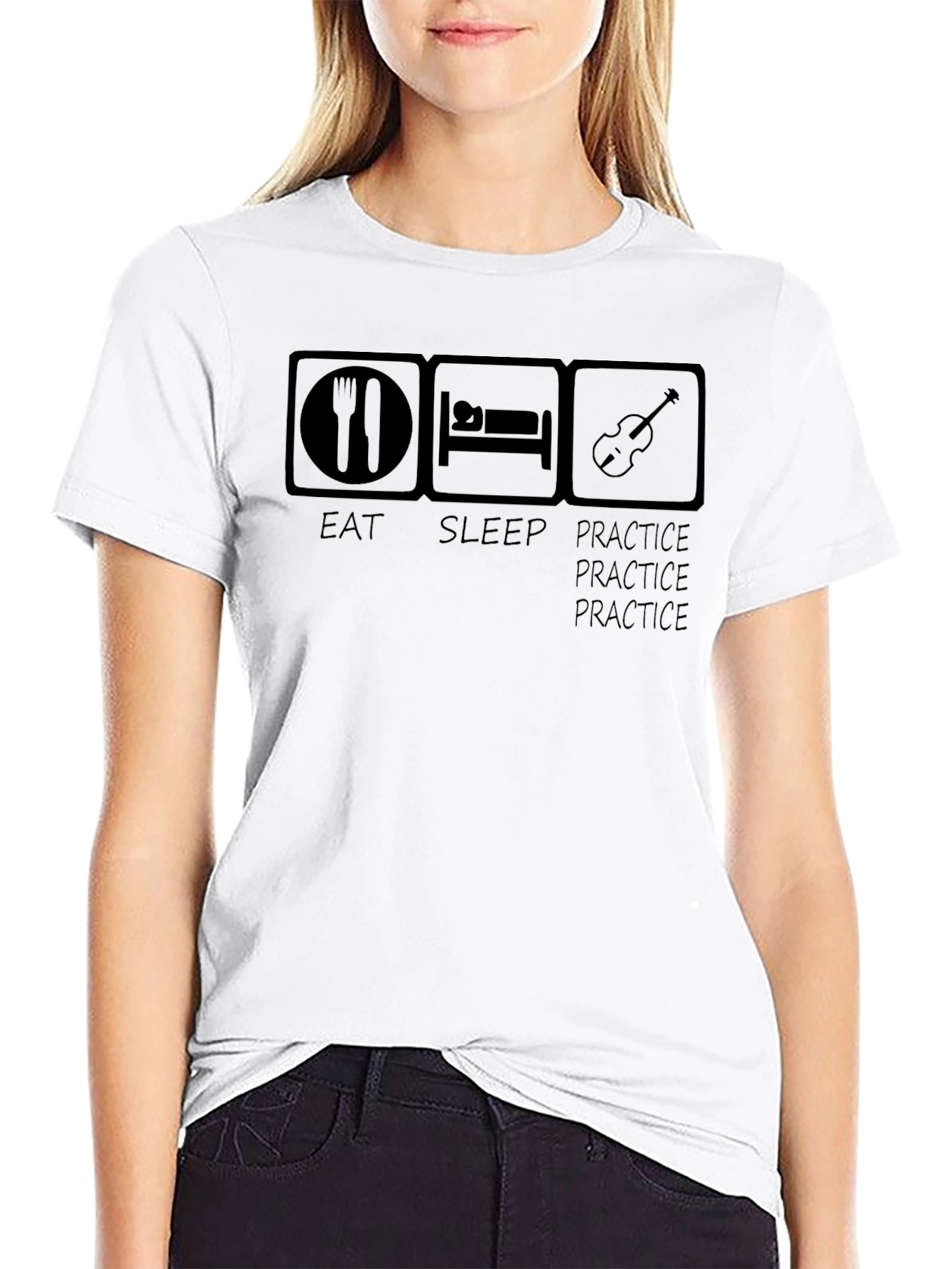 Eat Sleep Practice T-Shirt Musician Gift