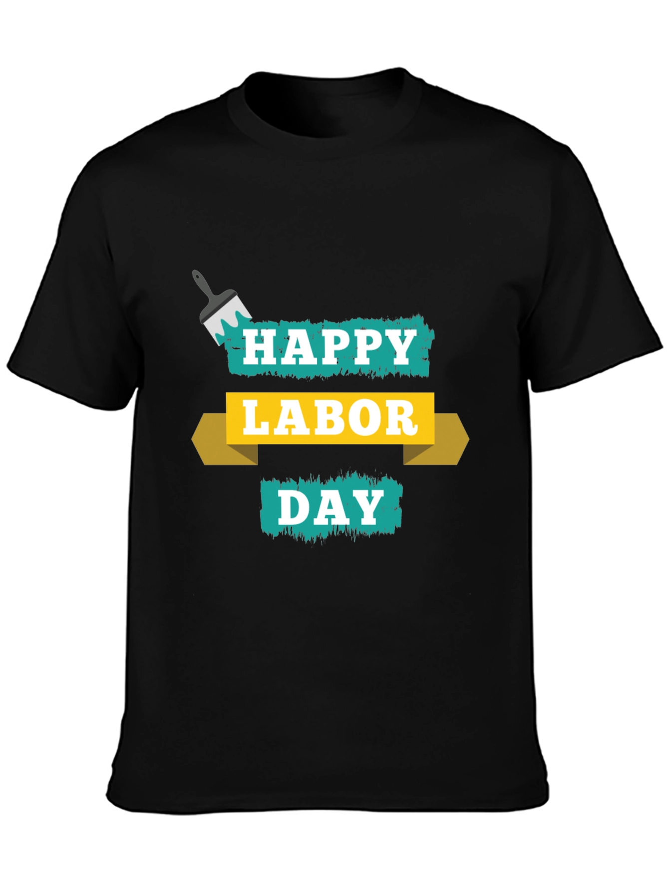 Happy Labor Day Black T-Shirt