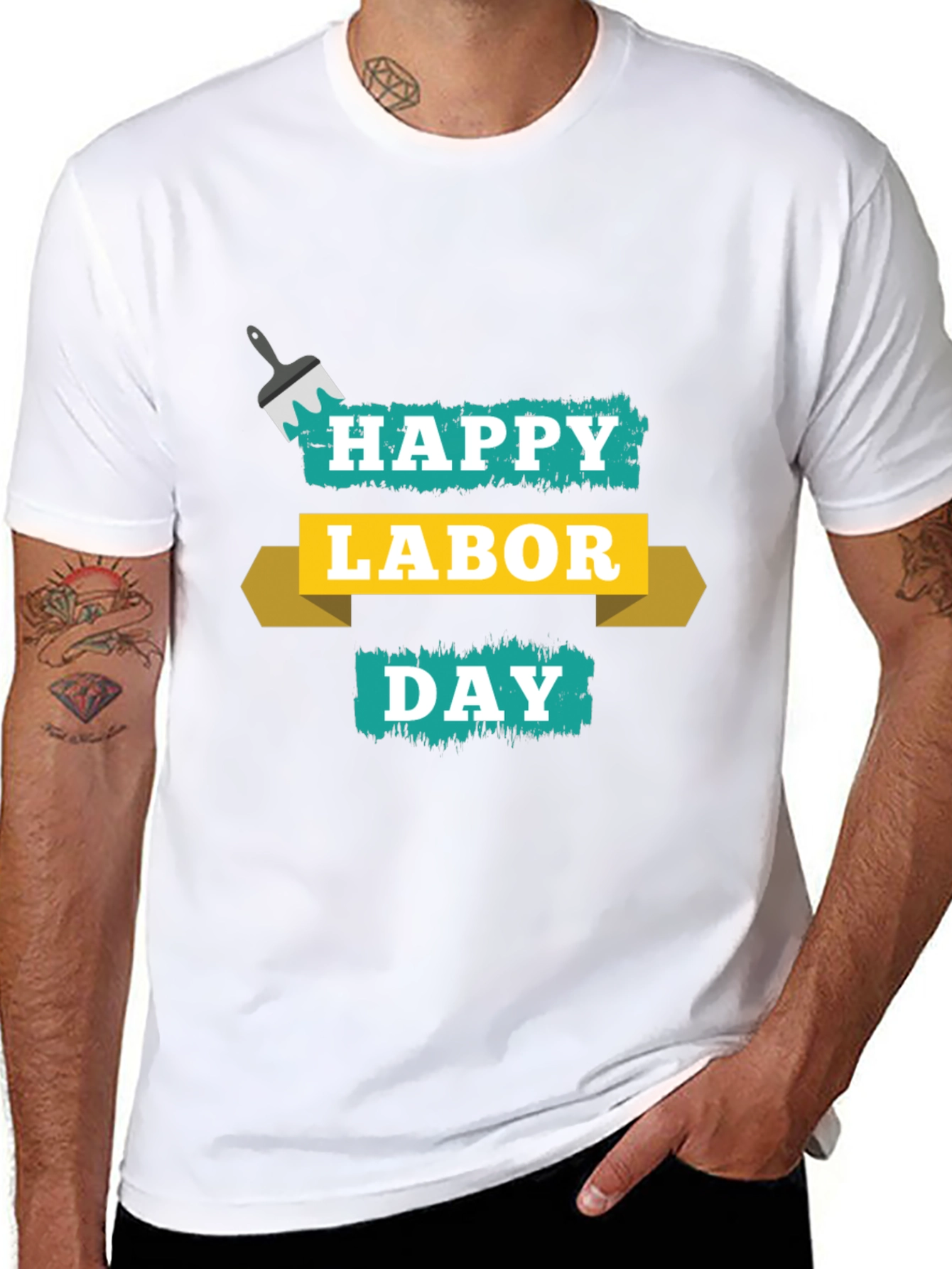 Happy Labor Day Black T-Shirt