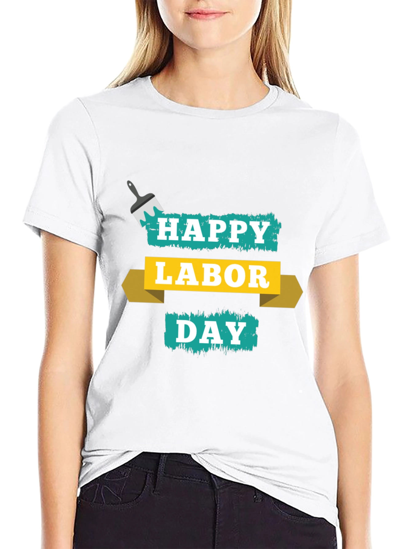 Happy Labor Day Black T-Shirt