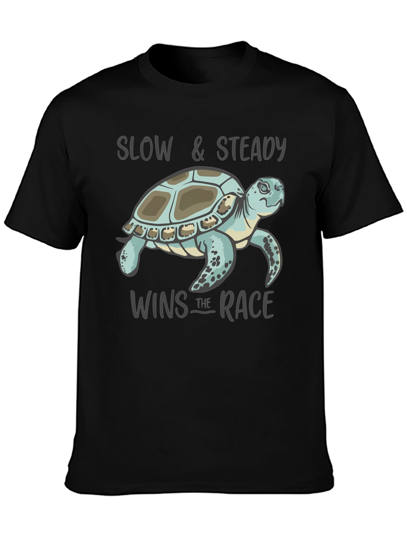 Slow & Steady Turtle Graphic T-Shirt