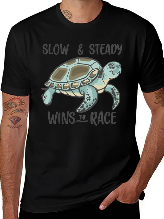 Slow & Steady Turtle Graphic T-Shirt